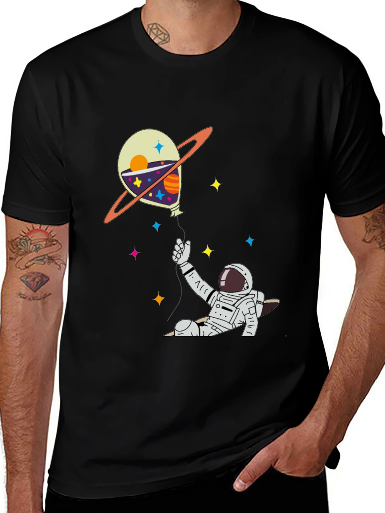 Variant 24 of Astronaut Space Balloon T-Shirt