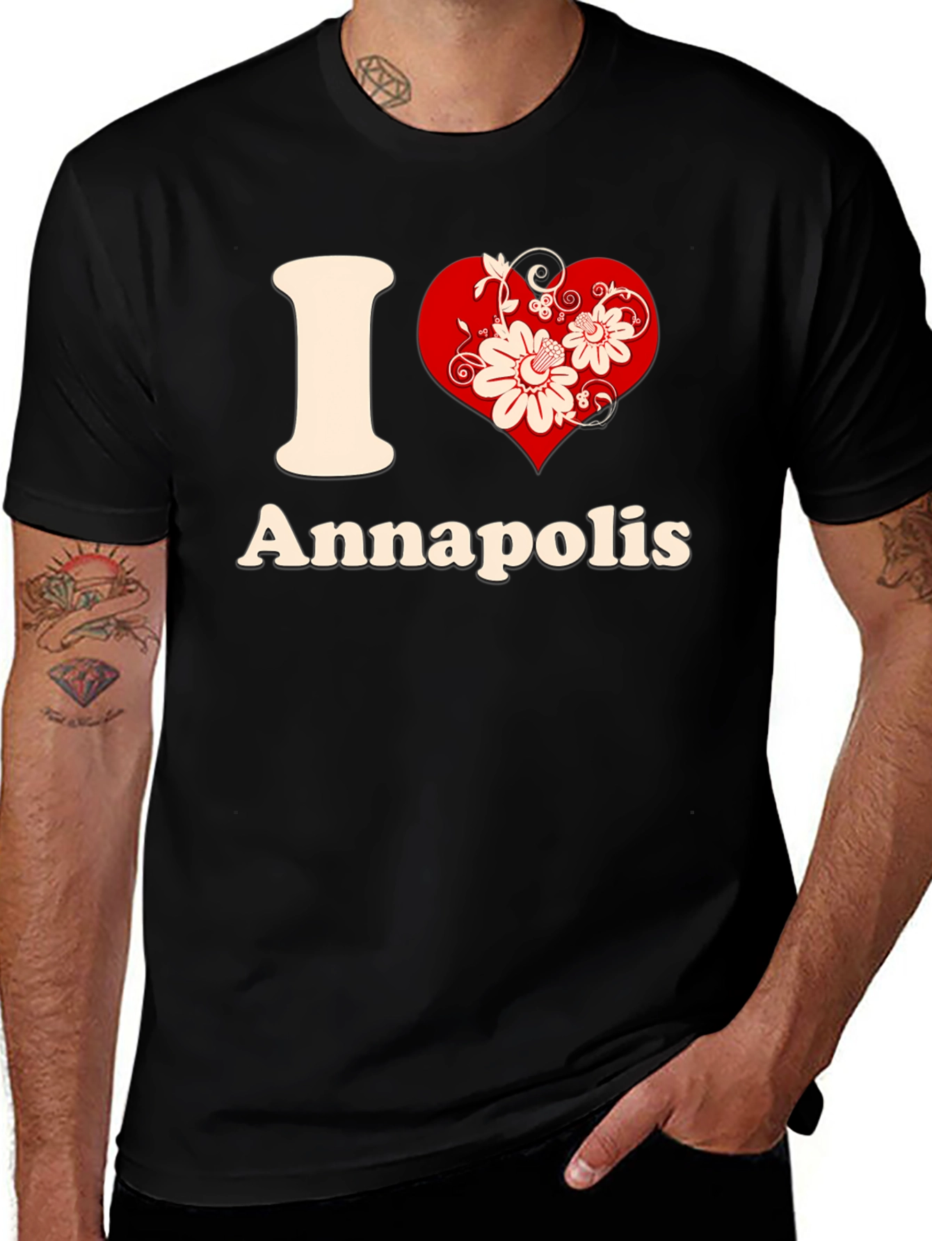 I Heart Annapolis Black T-Shirt