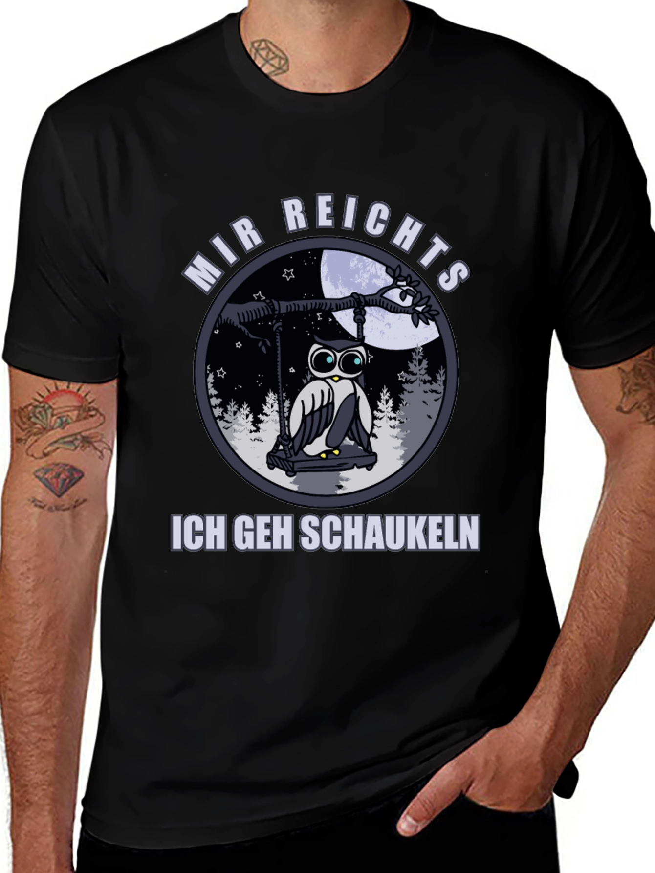 Mir Reichts Owl Graphic T-Shirt