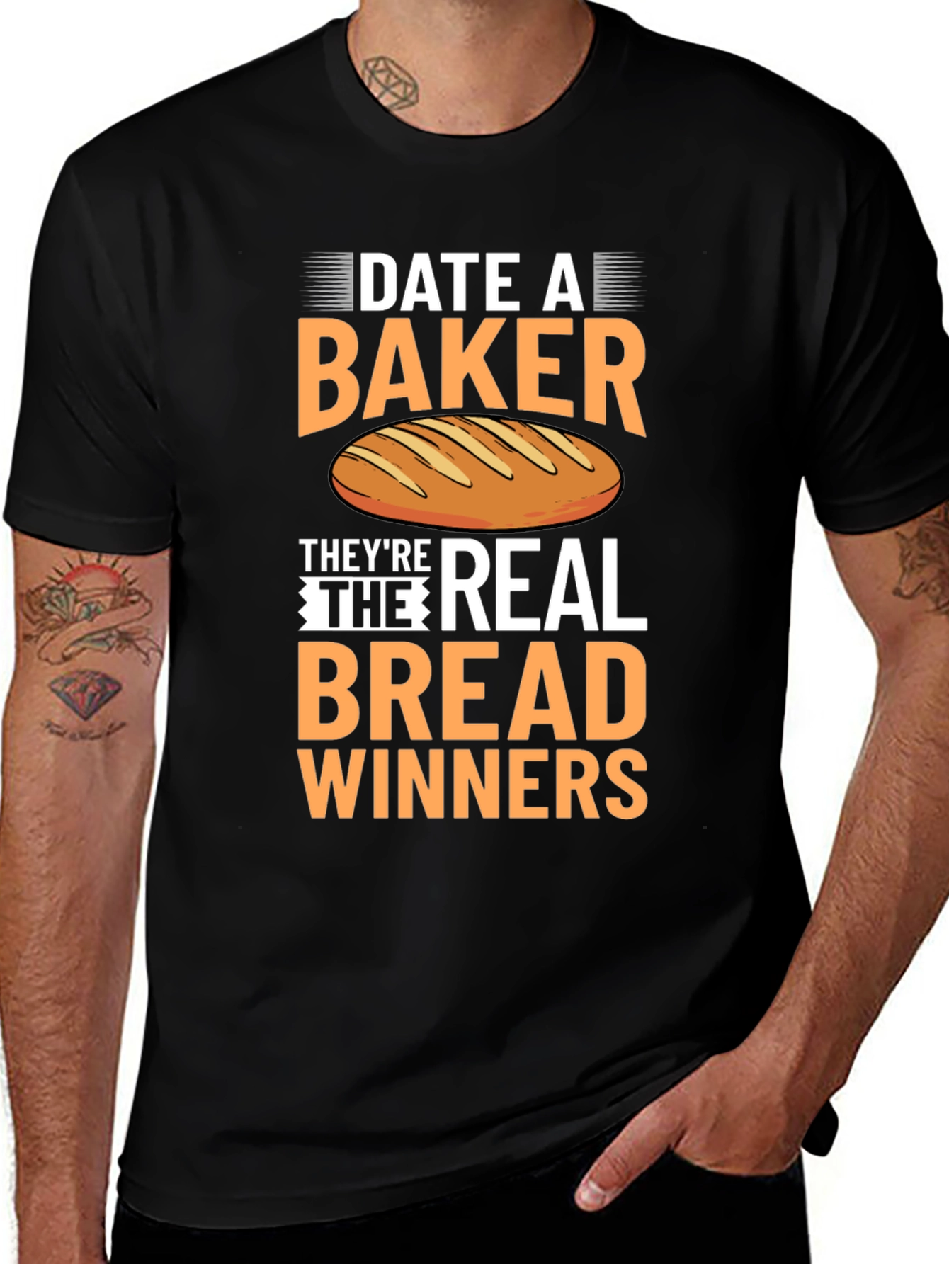 Variant 20 of Date A Baker T-Shirt - Real Bread Winners