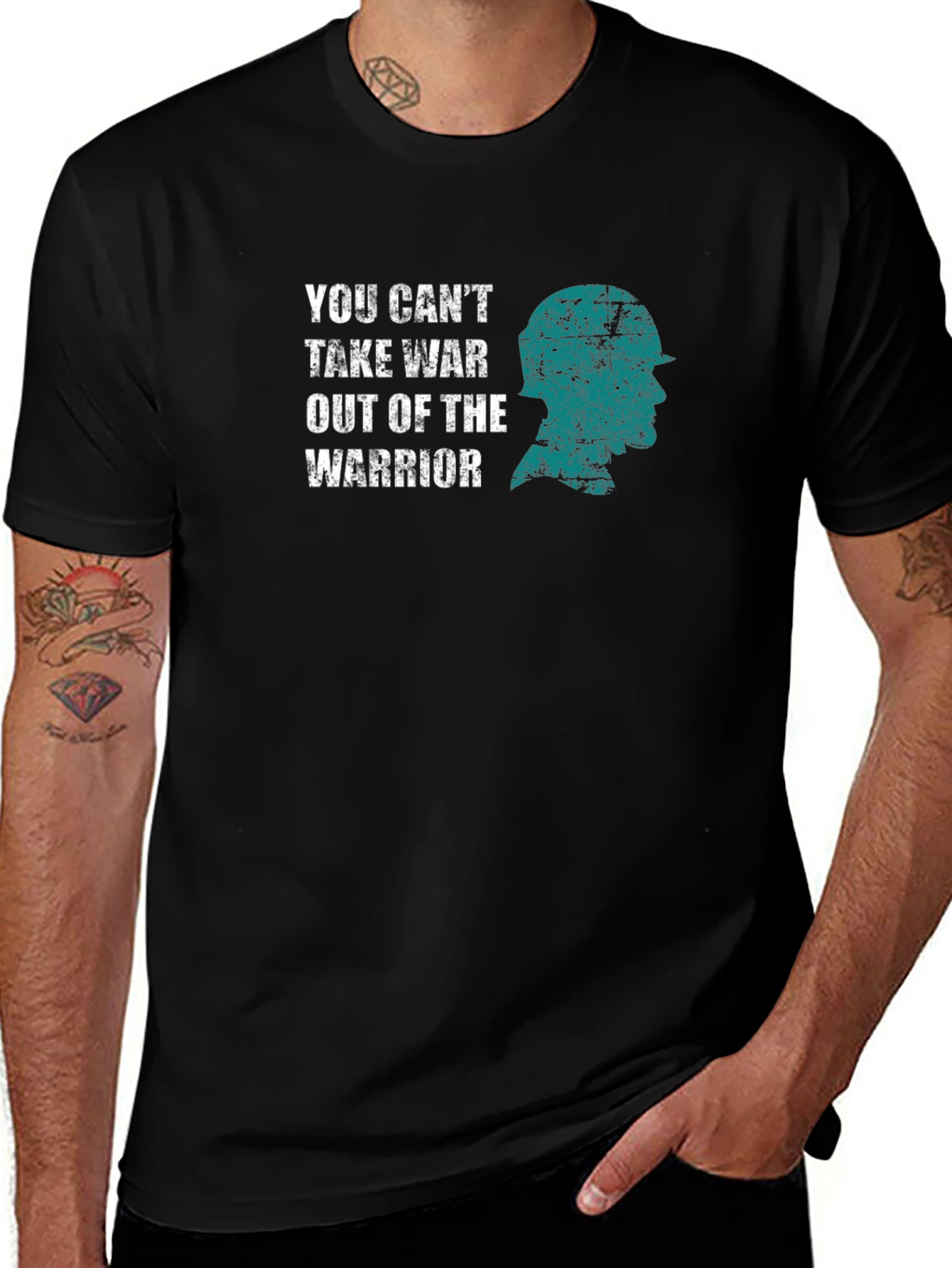 Variant 18 of Warrior Graphic Tee - You Can't Take War Out of the Warrior