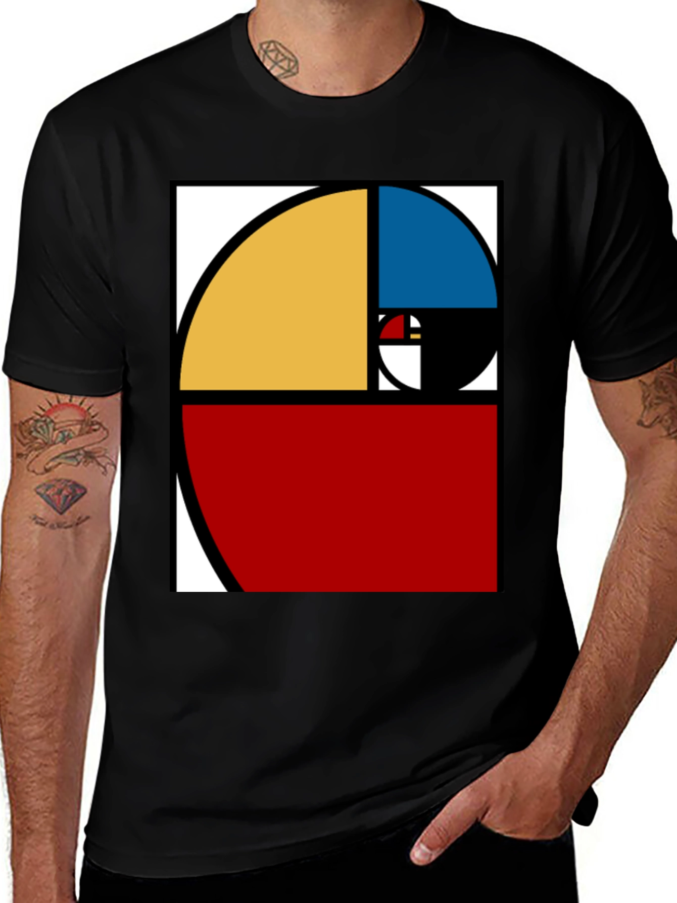 Fibonacci Sequence T-Shirt - Artistic Math Design