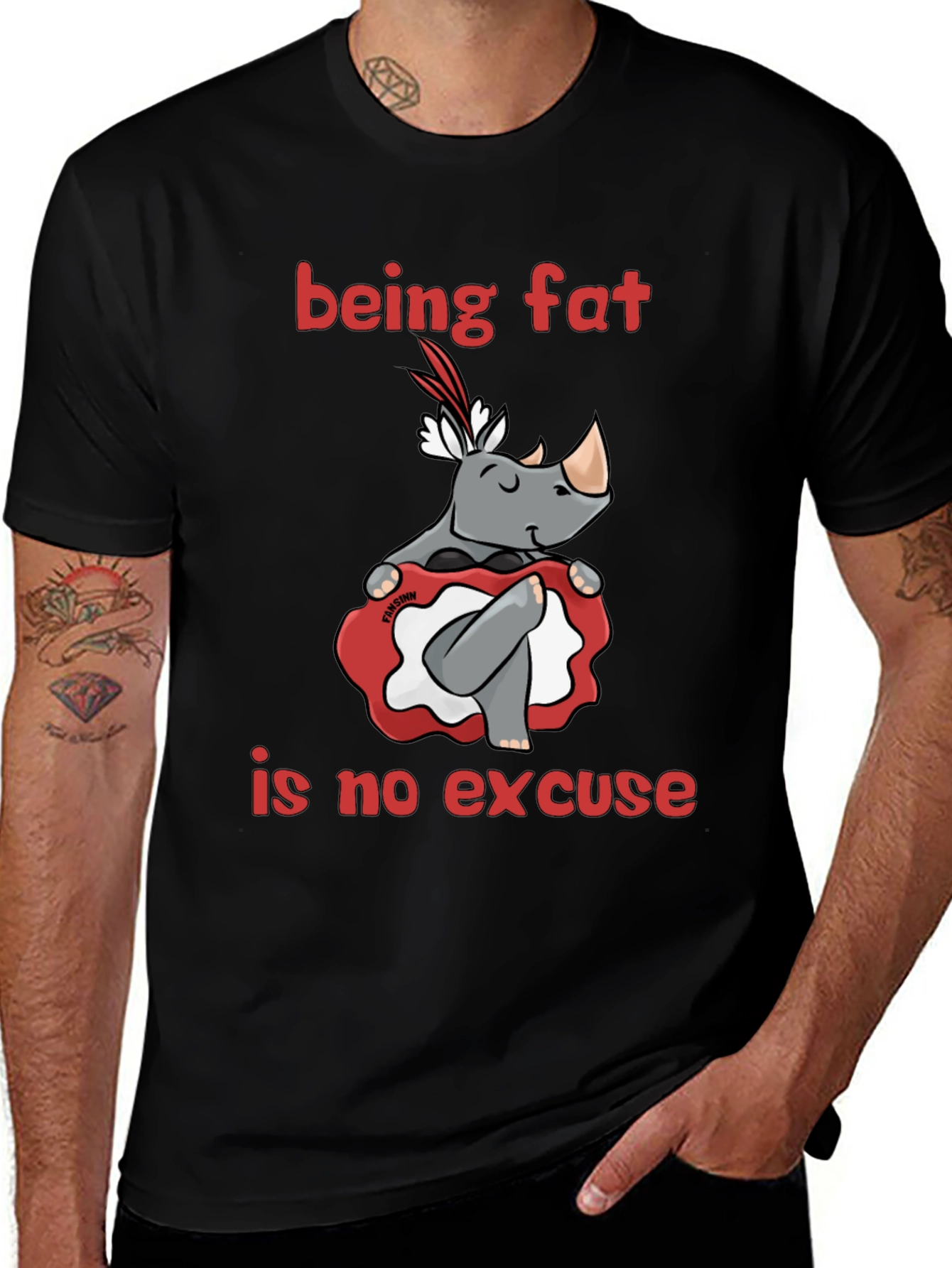 Variant 30 of Being Fat is No Excuse T-Shirt