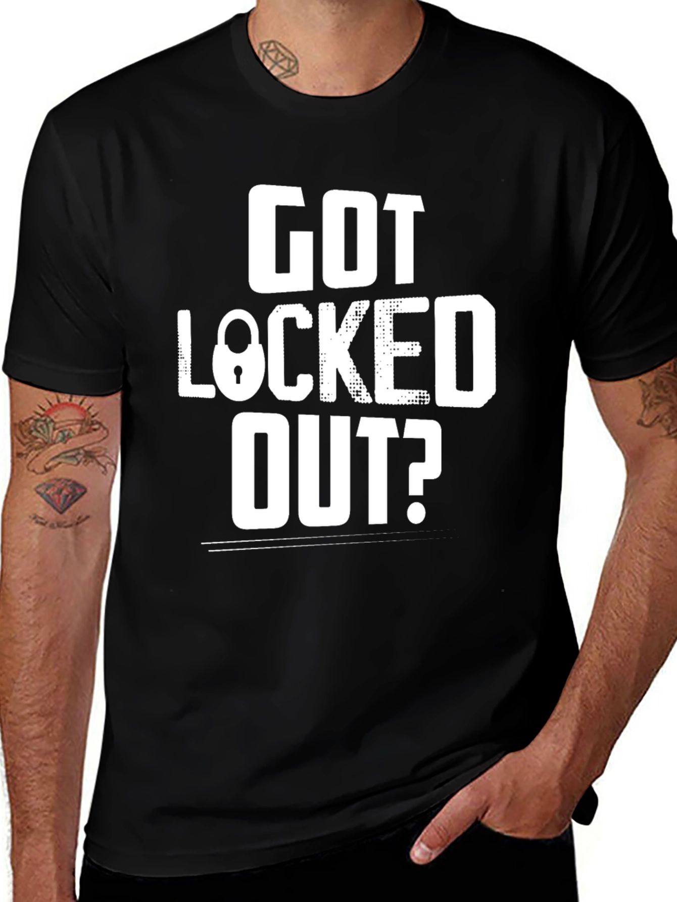 Variant 3 of Got Locked Out? Funny Graphic Tee