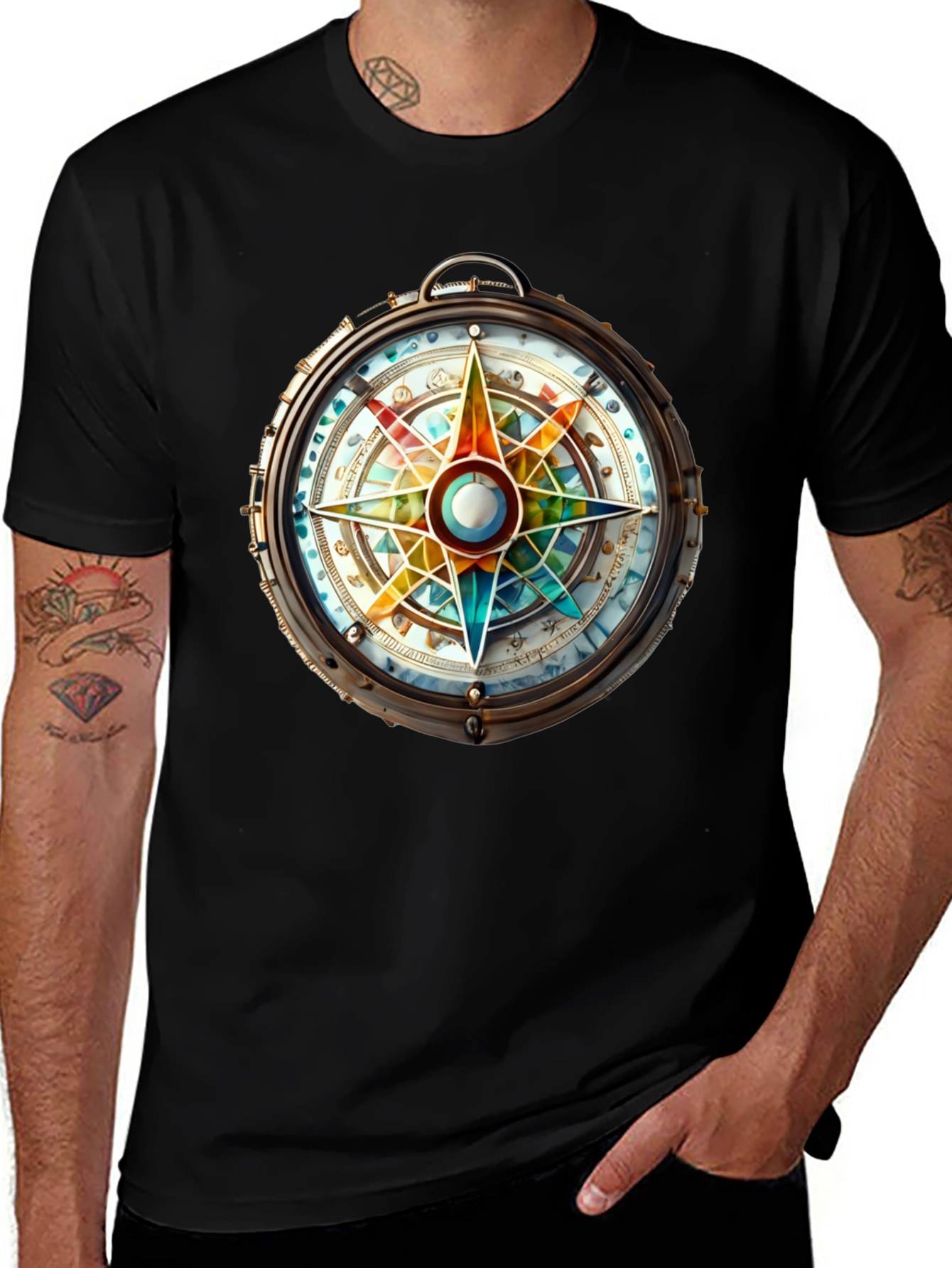 Variant 15 of Compass Rose Graphic Tee