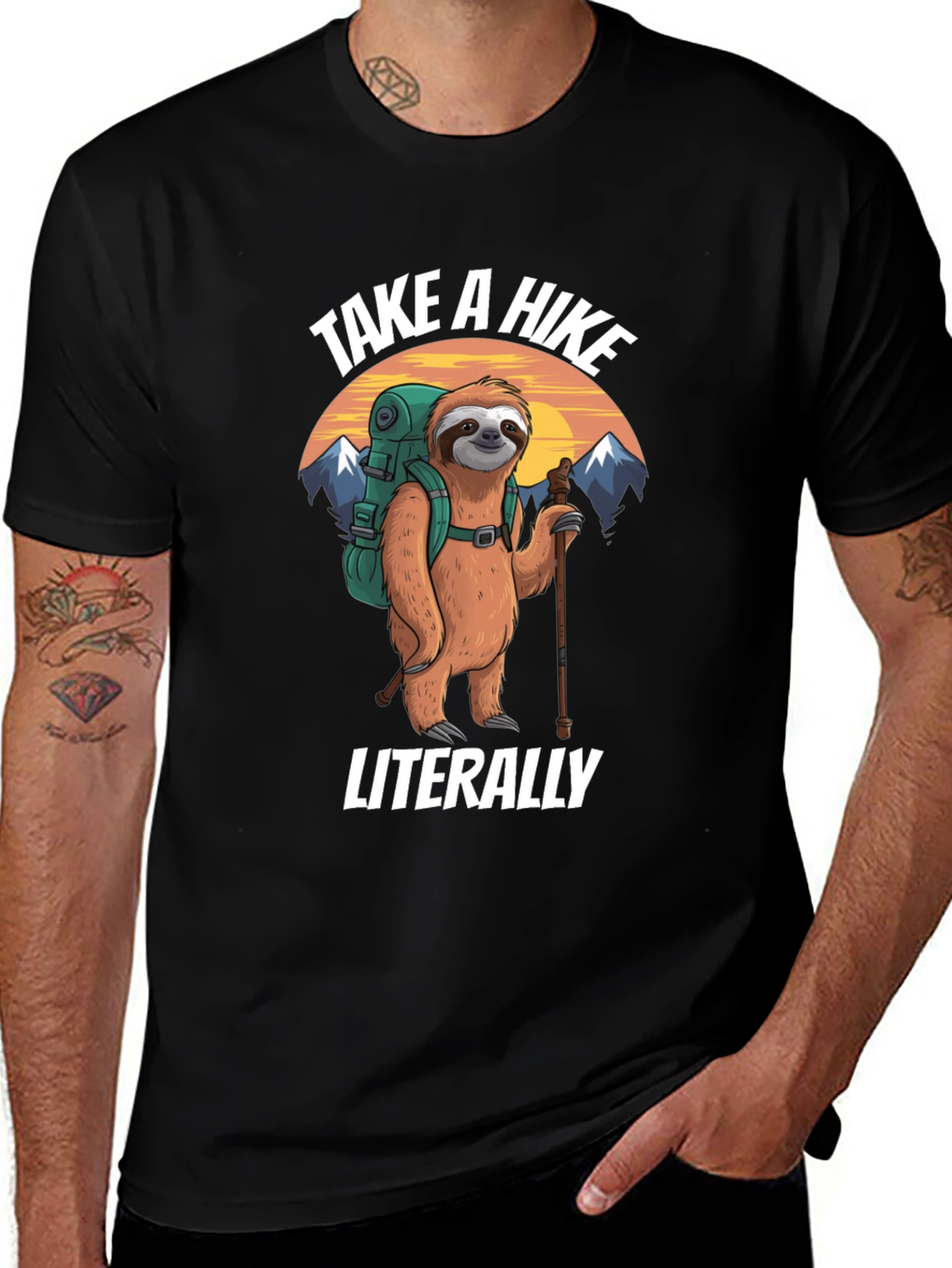 Variant 21 of Take a Hike Sloth Graphic T-Shirt