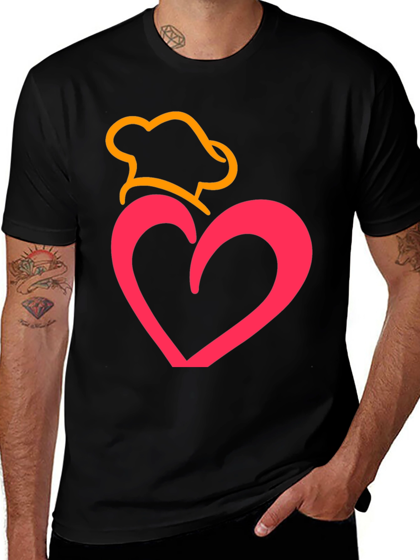 Heart Chef Graphic Tee - Love to Cook!