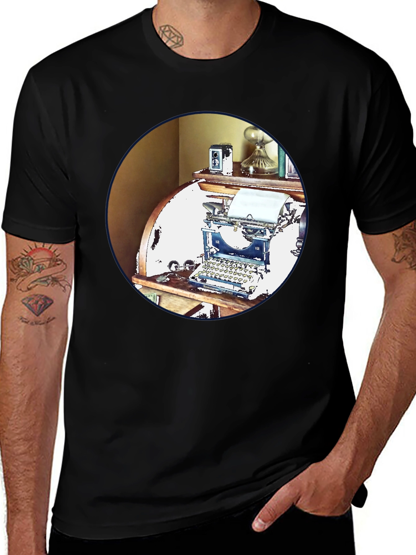 Variant 18 of Vintage Typewriter T-Shirt - Retro Office Decor
