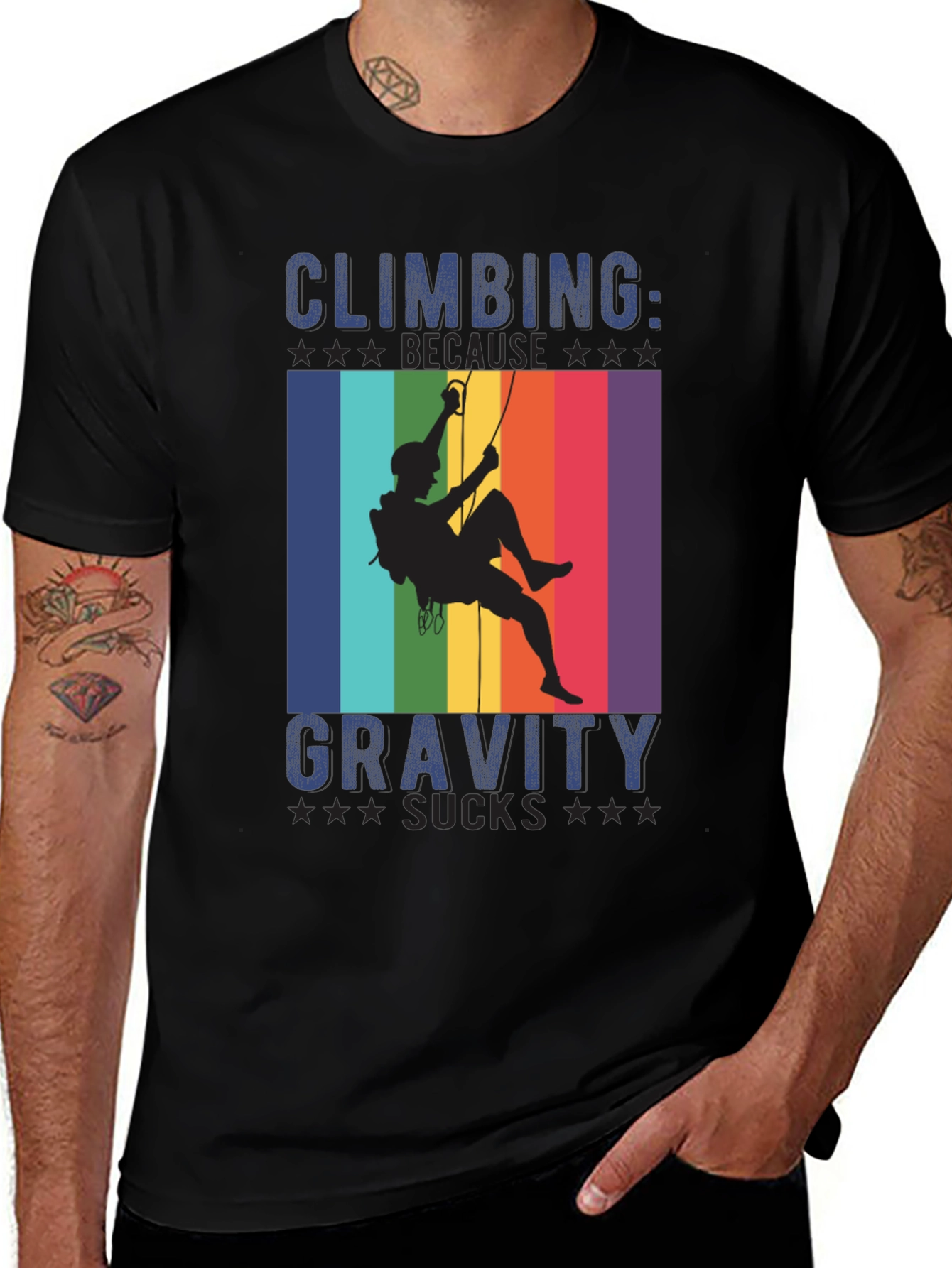 Climbing Because Gravity Sucks T-Shirt