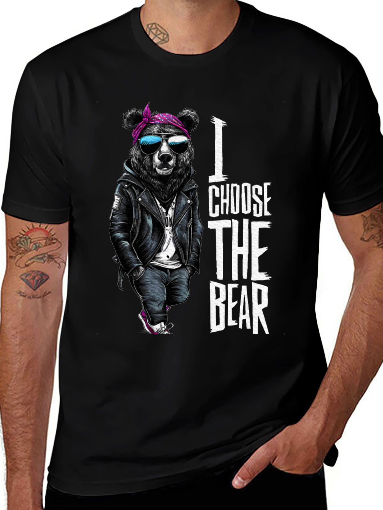 Variant 30 of I Choose the Bear Graphic T-Shirt