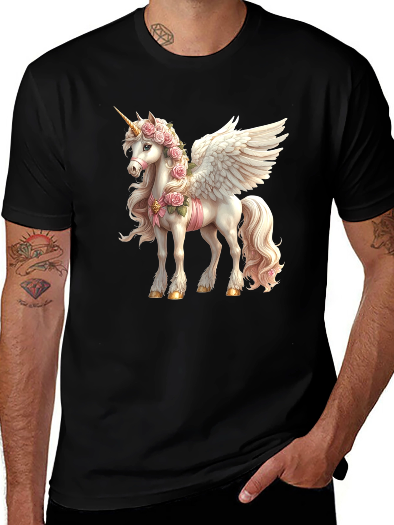 Variant 5 of Unicorn Pegasus Graphic Tee - Magical Style
