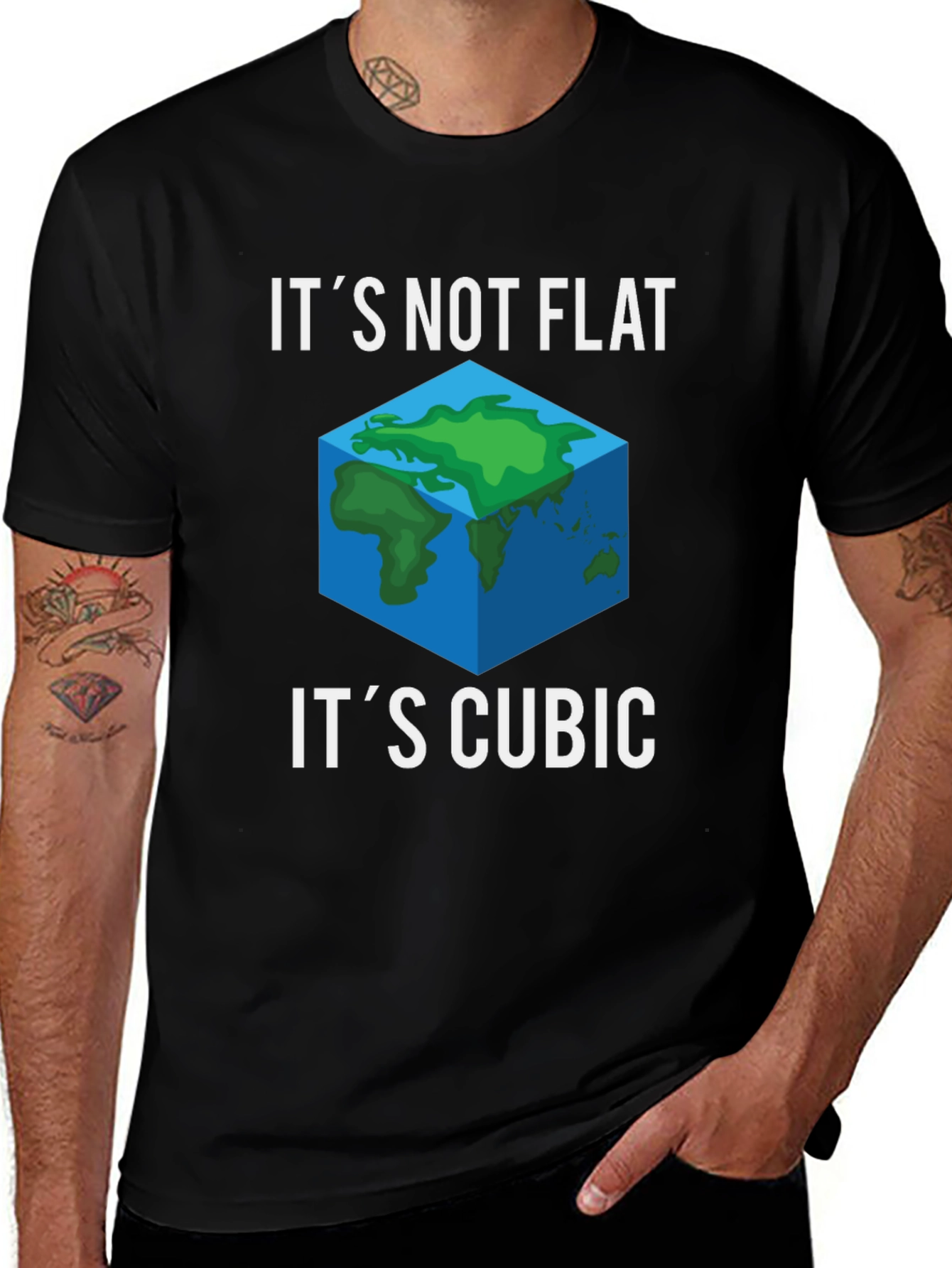 Variant 17 of It's Not Flat, It's Cubic T-Shirt