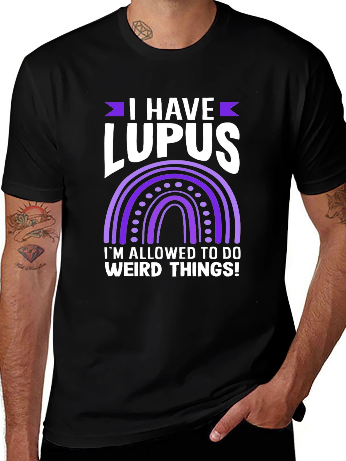 Variant 28 of I Have Lupus Weird Things T-Shirt