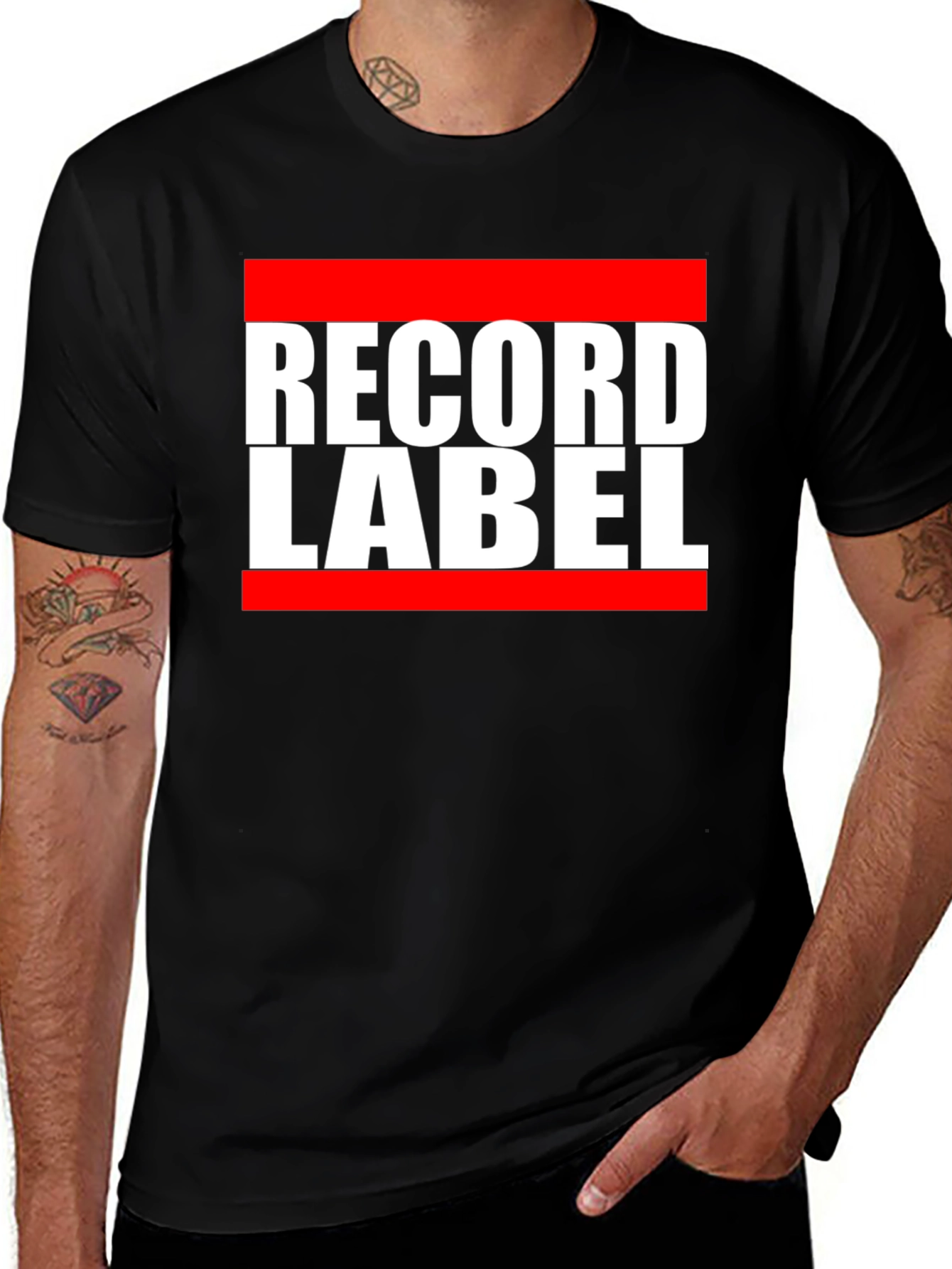 Record Label T-Shirt - Bold Graphic Tee