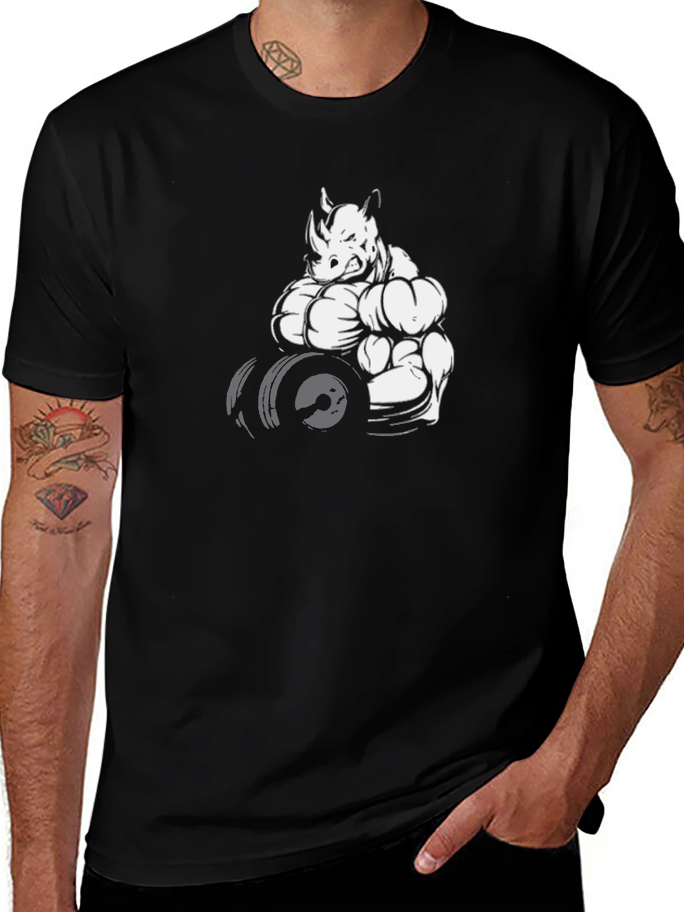 Rhino Gym Black T-Shirt