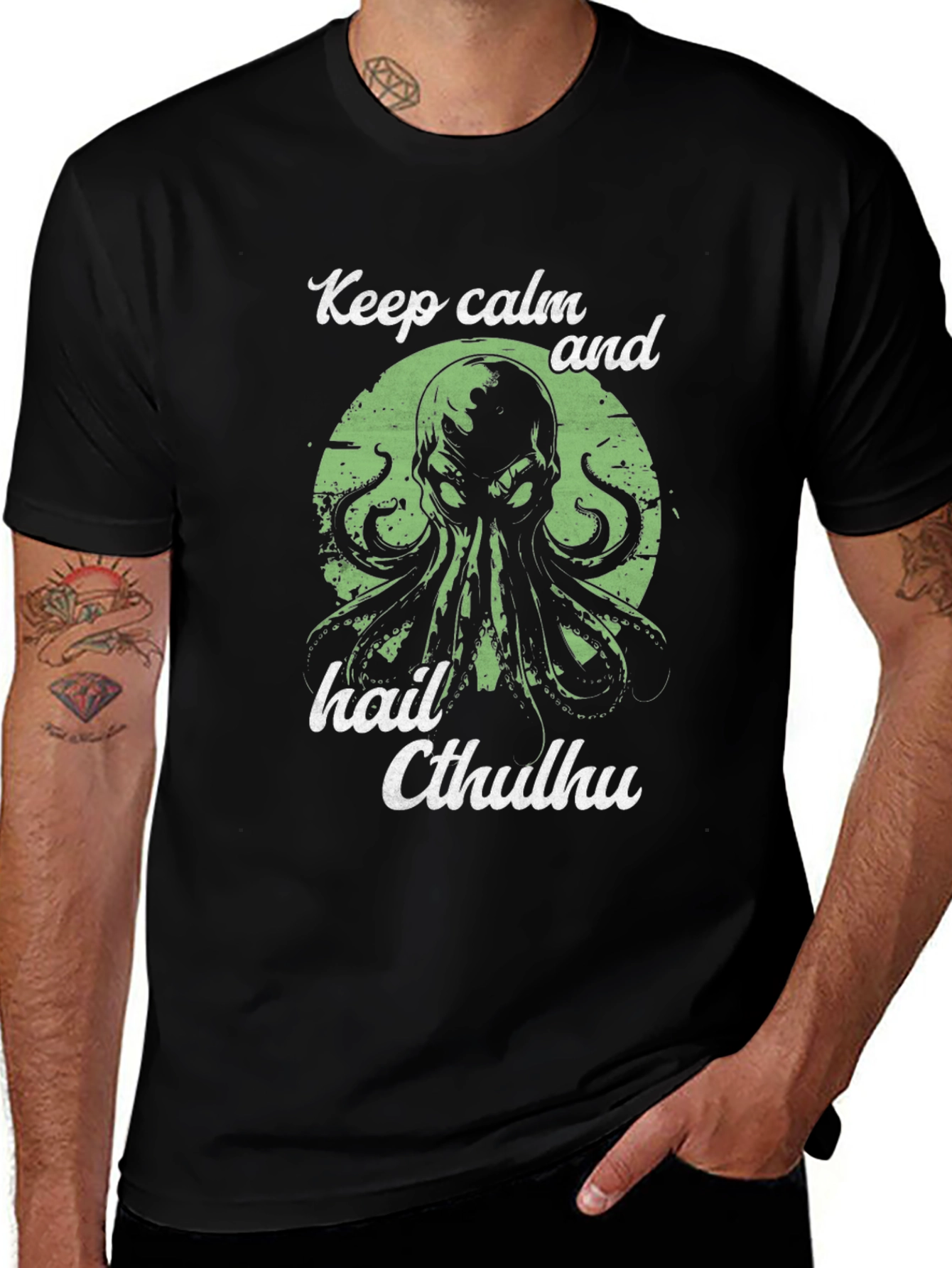 Keep Calm and Hail Cthulhu T-Shirt