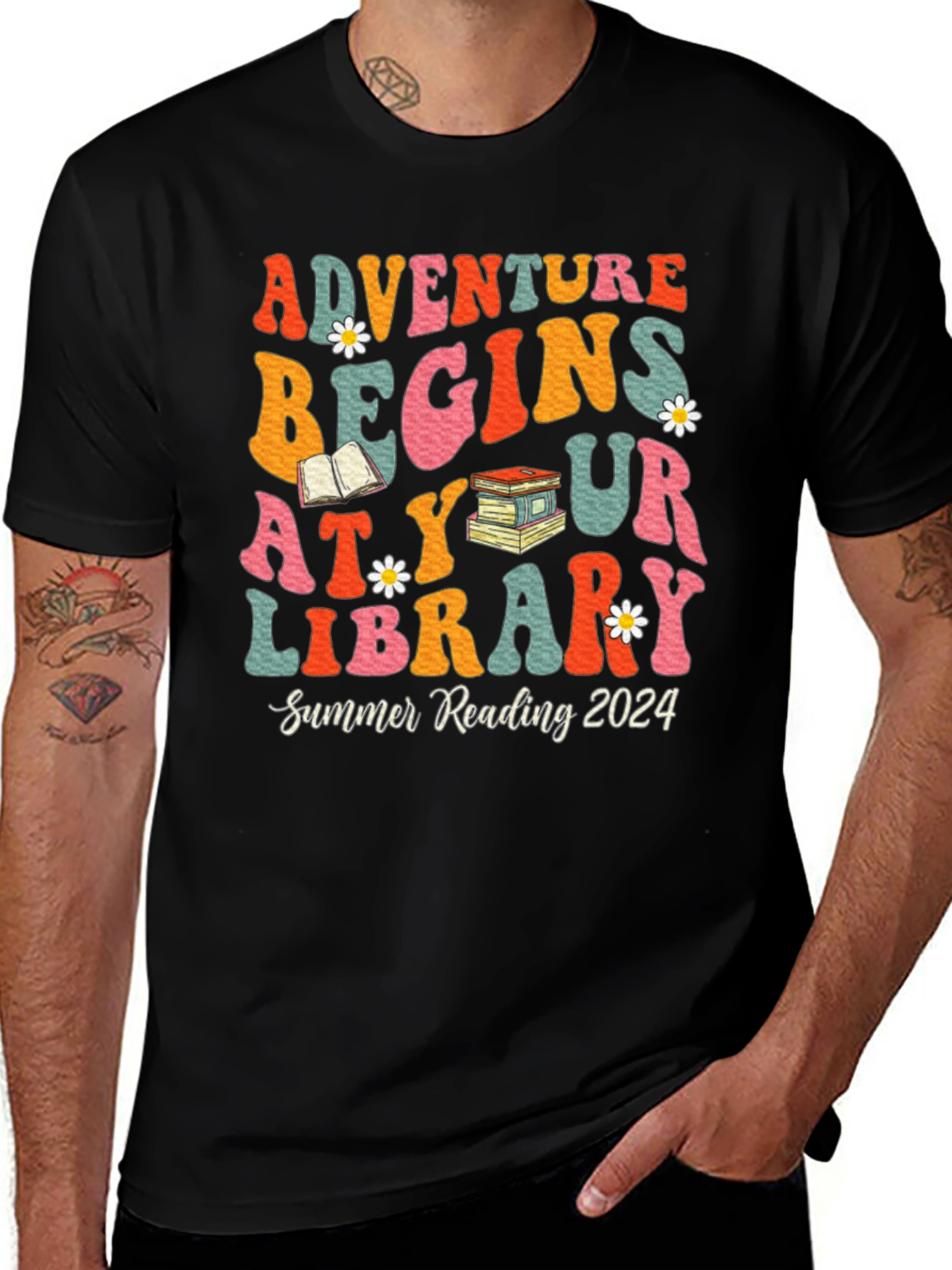 Variant 8 of Adventure Begins At Your Library T-Shirt