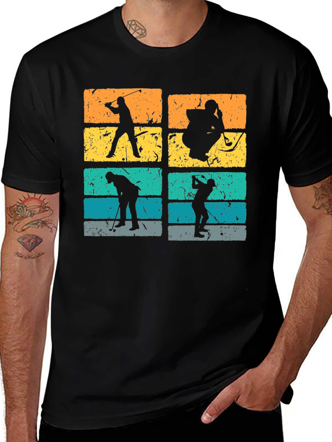 Variant 14 of Vintage Golf Silhouette Tee