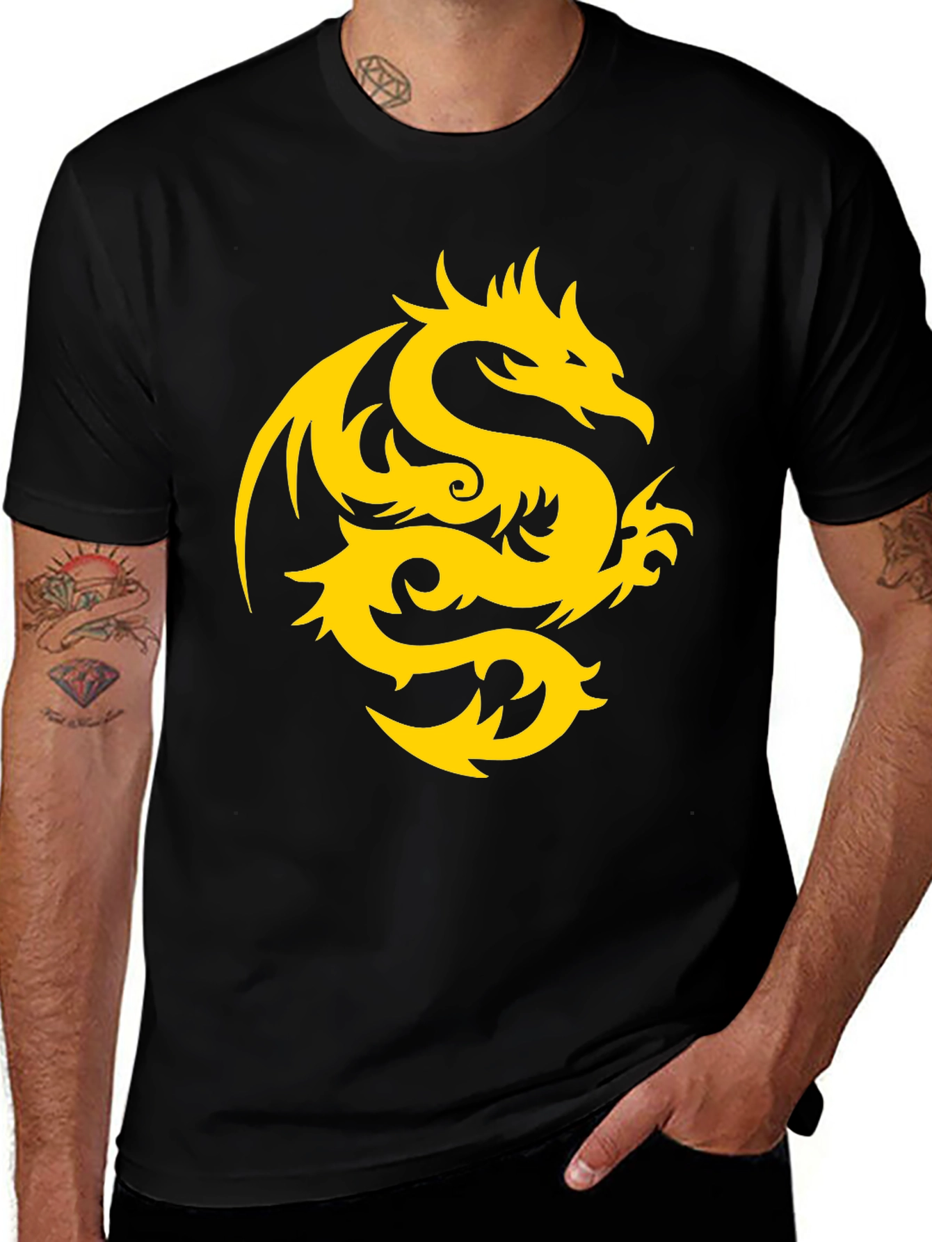Variant 6 of Black Dragon Graphic Tee