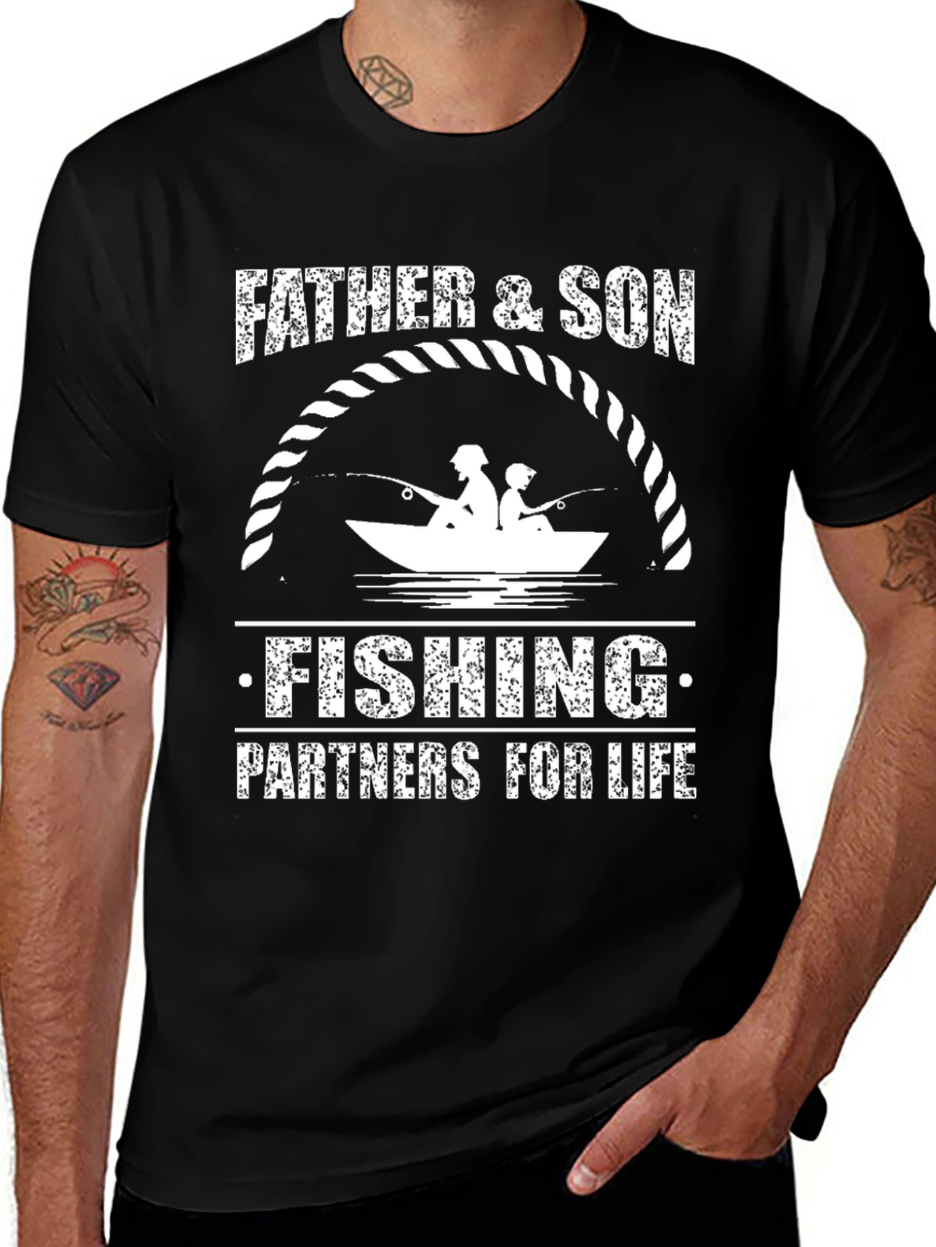 Variant 11 of Father & Son Fishing Partners for Life T-Shirt