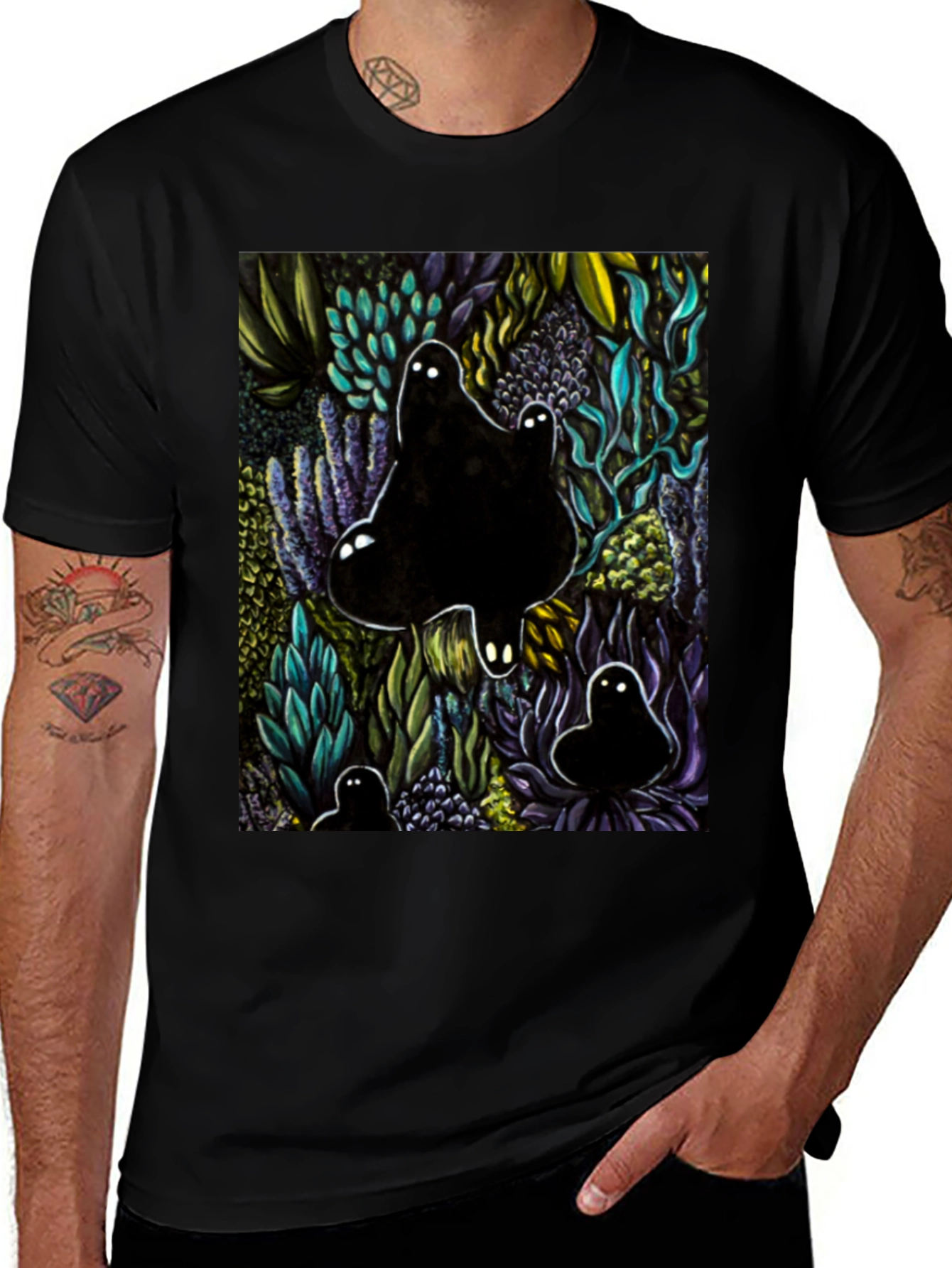 Variant 29 of Spooky Forest T-Shirt - Unique Graphic Tee