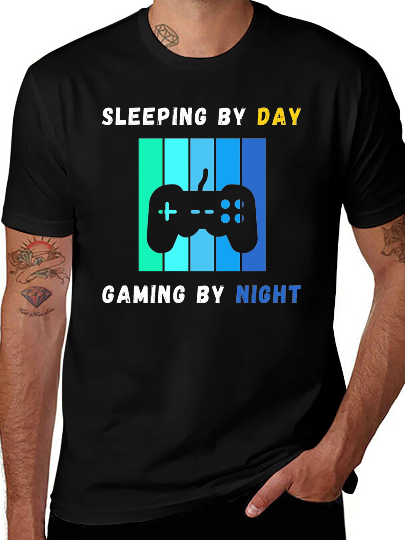 Variant 8 of Gaming by Night T-Shirt