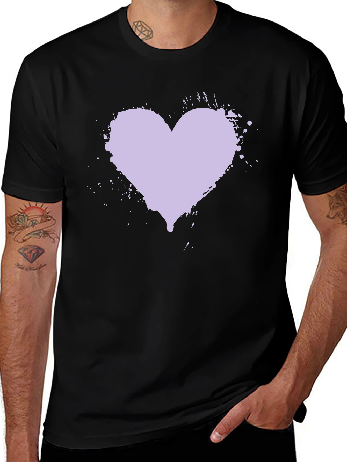 Variant 19 of Heart Splash Graphic Tee