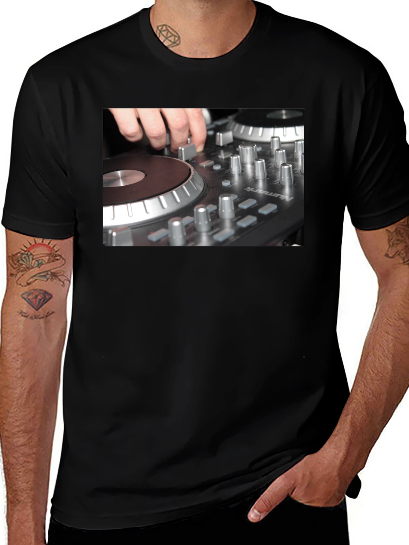 Variant 15 of DJ Mixer Graphic T-Shirt - Music Lover Tee