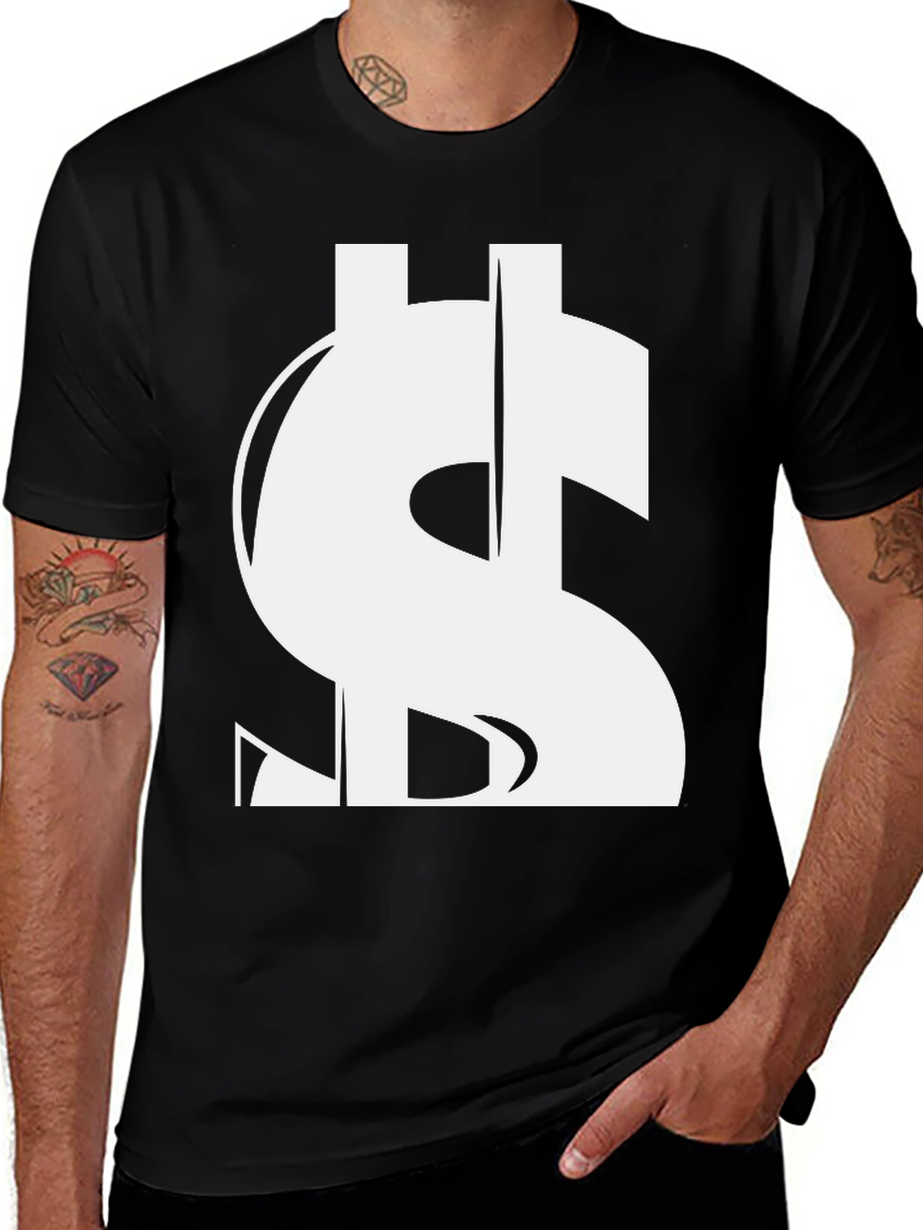 Variant 23 of Bold Dollar Sign Graphic Tee