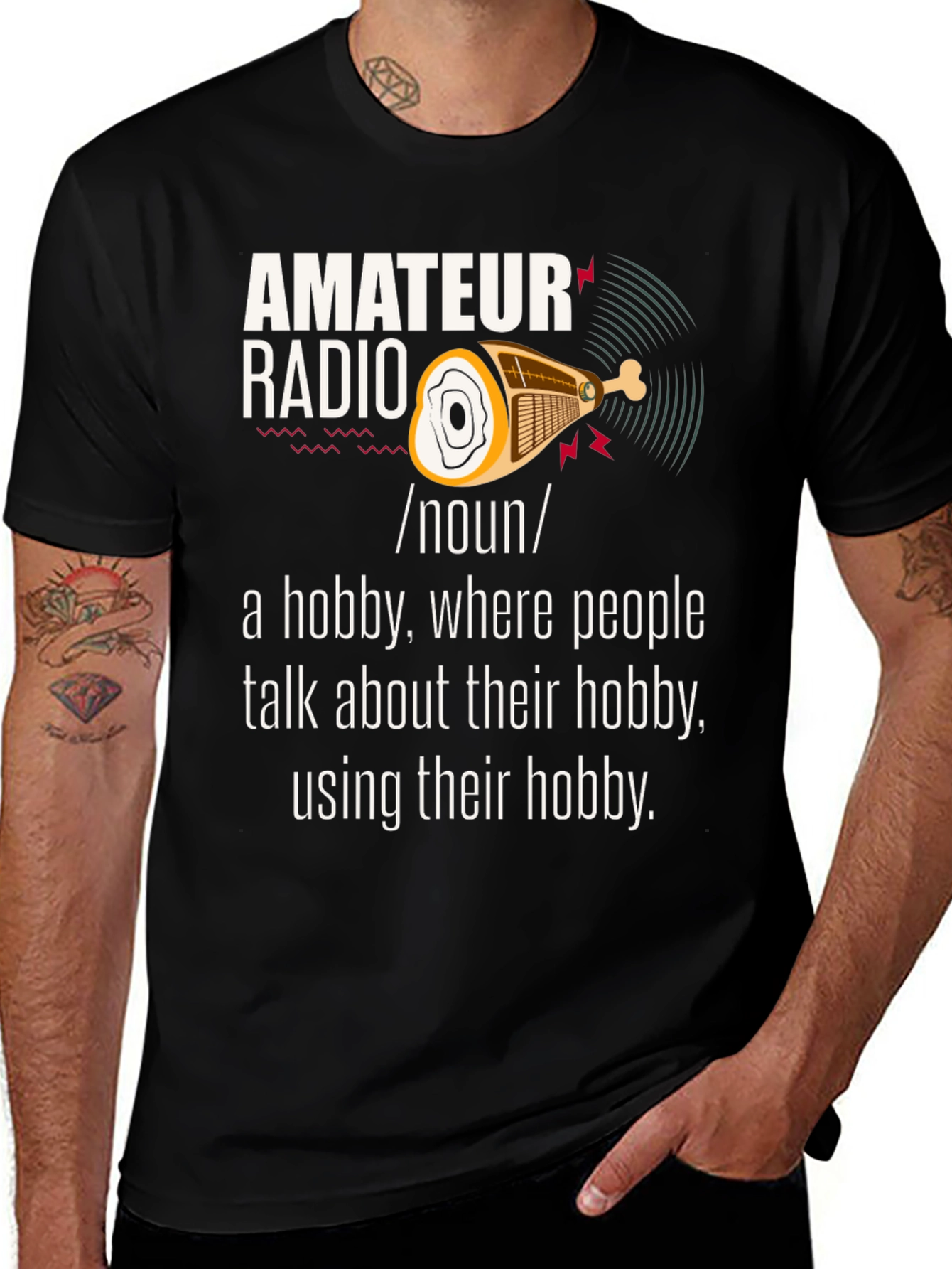 Variant 22 of Amateur Radio Hobbyist T-Shirt