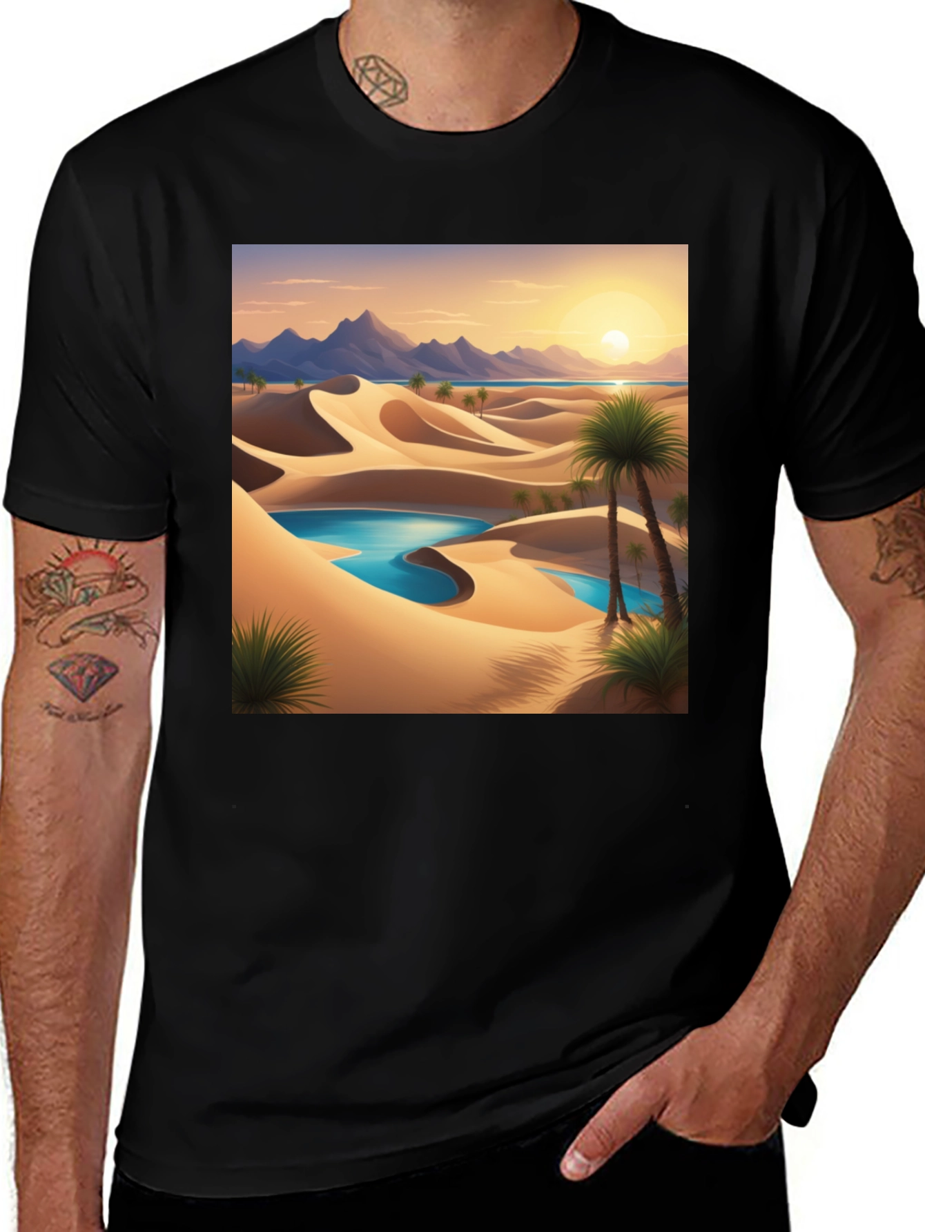 Variant 20 of Desert Oasis T-Shirt