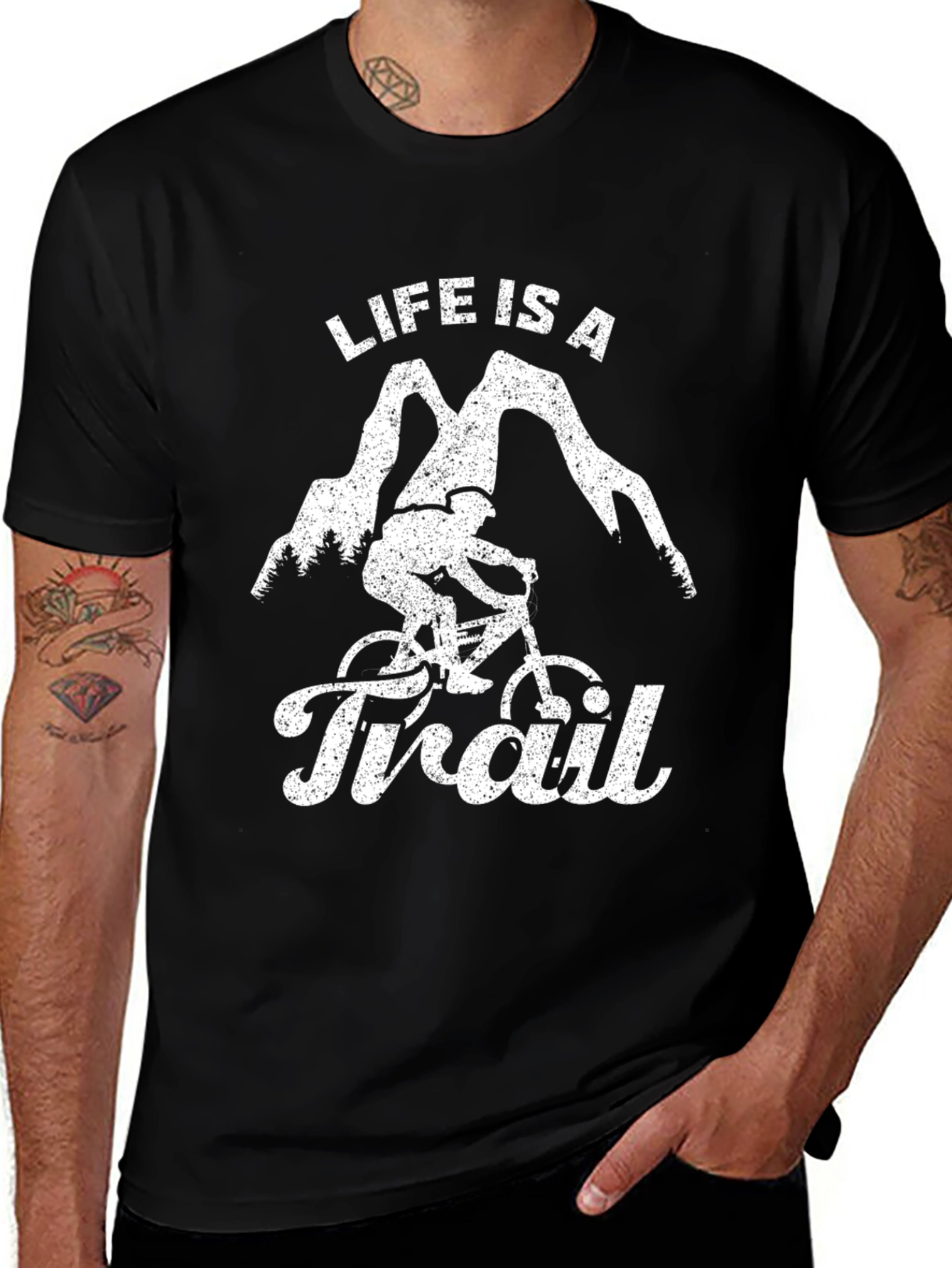 Variant 2 of Life Is A Trail T-Shirt | Mountain Biking Tee