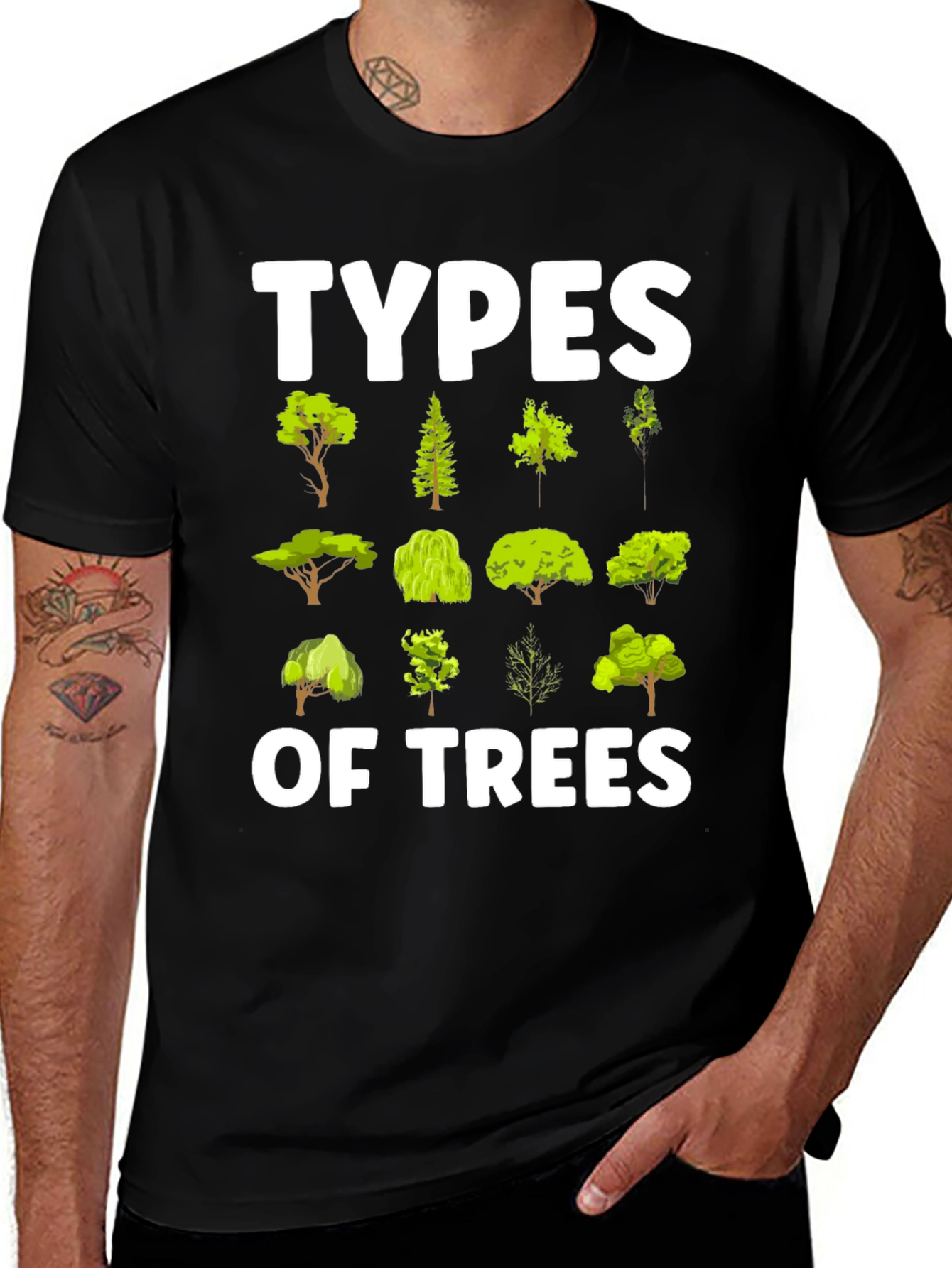 Variant 8 of Types of Trees Graphic T-Shirt