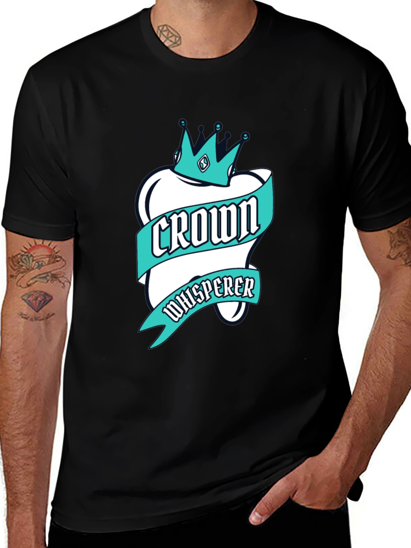 Variant 4 of Crown Whisperer Graphic T-Shirt - Dental Theme