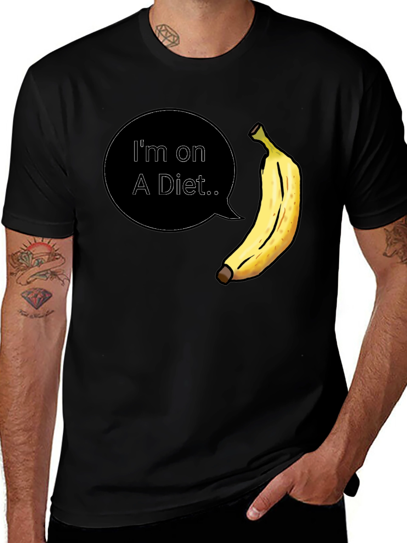Variant 22 of Diet Banana T-Shirt - Funny Men's Tee
