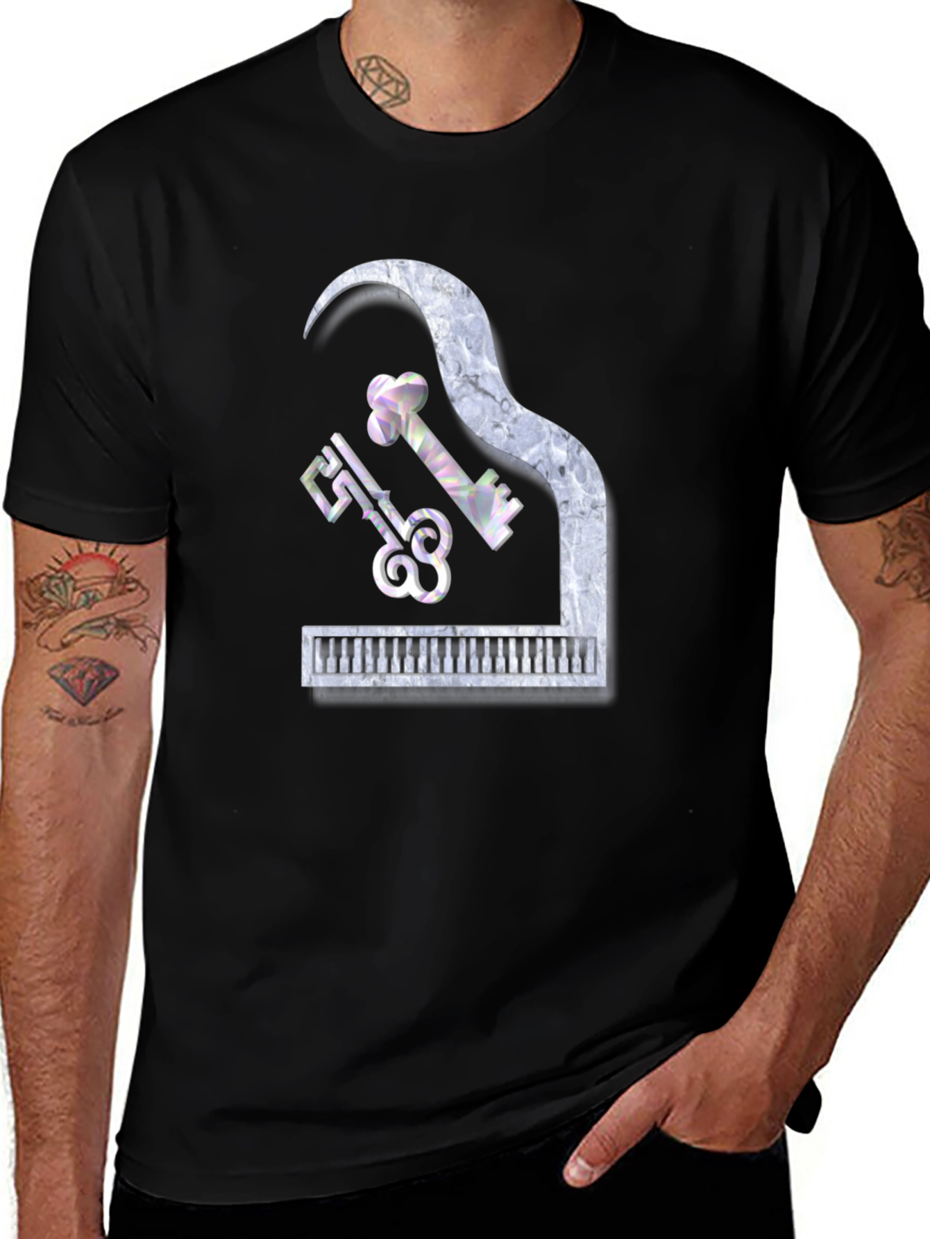 Variant 20 of Piano Keys T-Shirt - Music Lover's Tee
