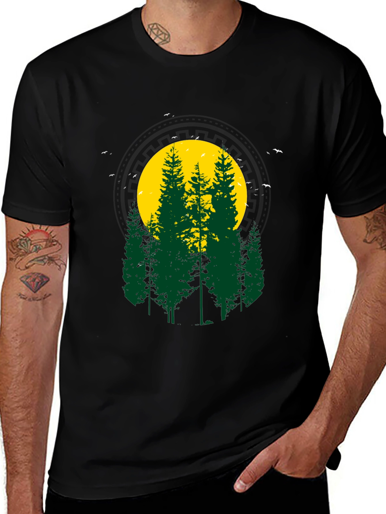 Variant 2 of Nature Forest Graphic T-Shirt