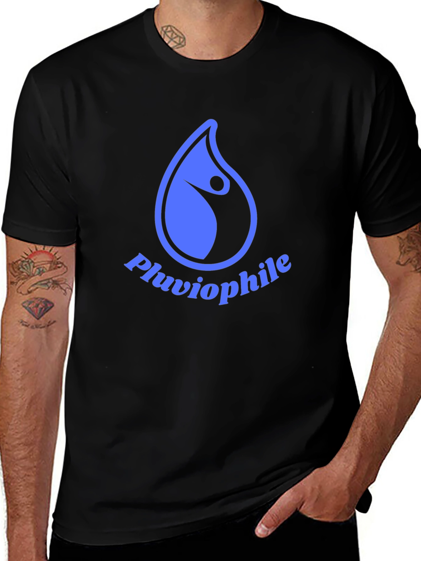 Variant 15 of Pluviophile Graphic Tee - Love Rain!