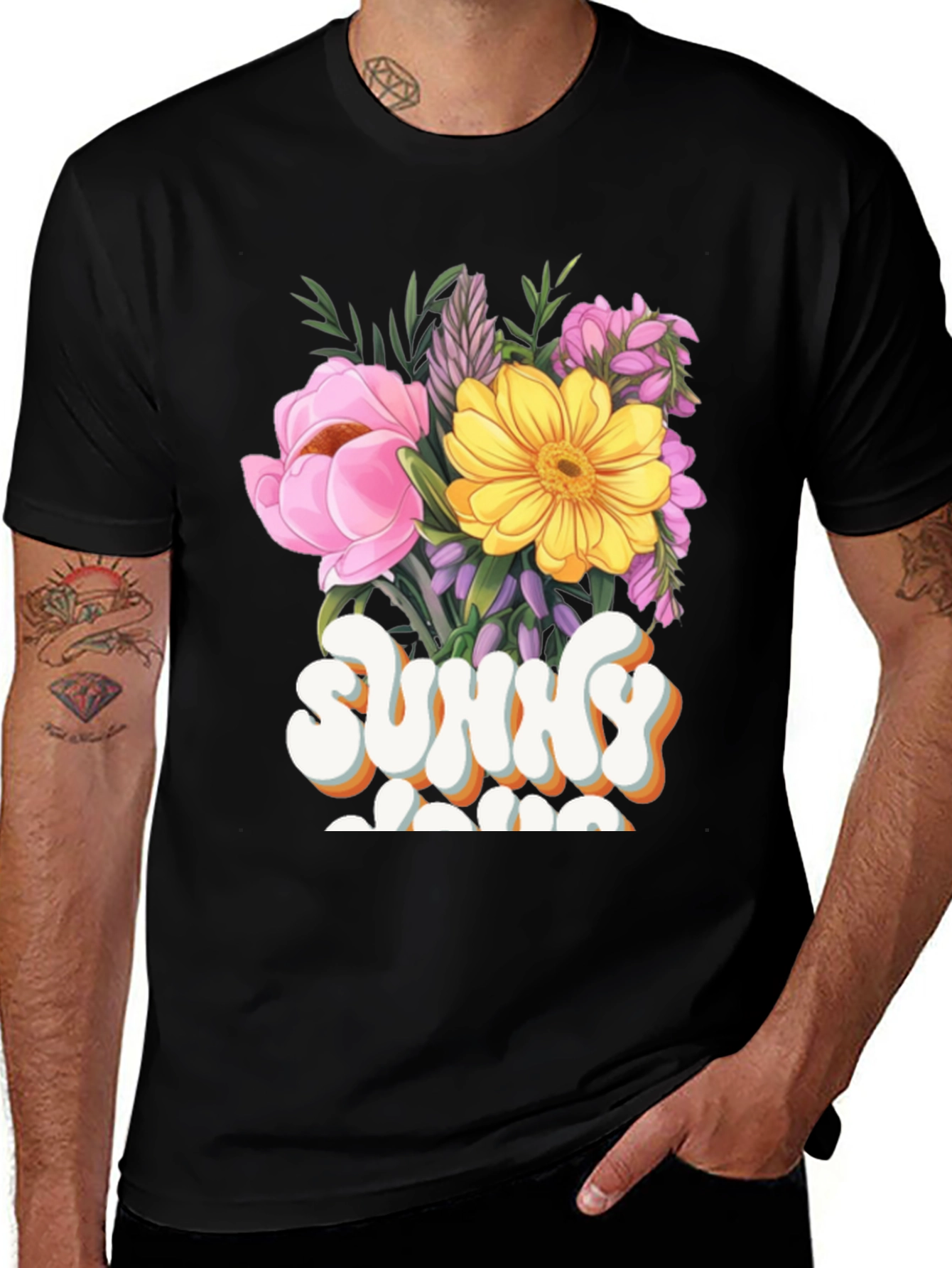 Variant 15 of Sunny Mama Floral Graphic T-Shirt