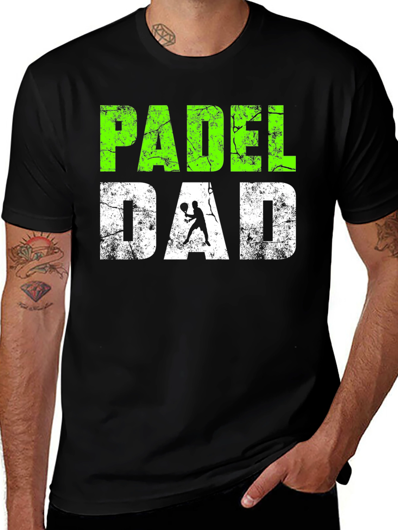 Padel Dad Graphic Tee - Sporty Father's Day Gift