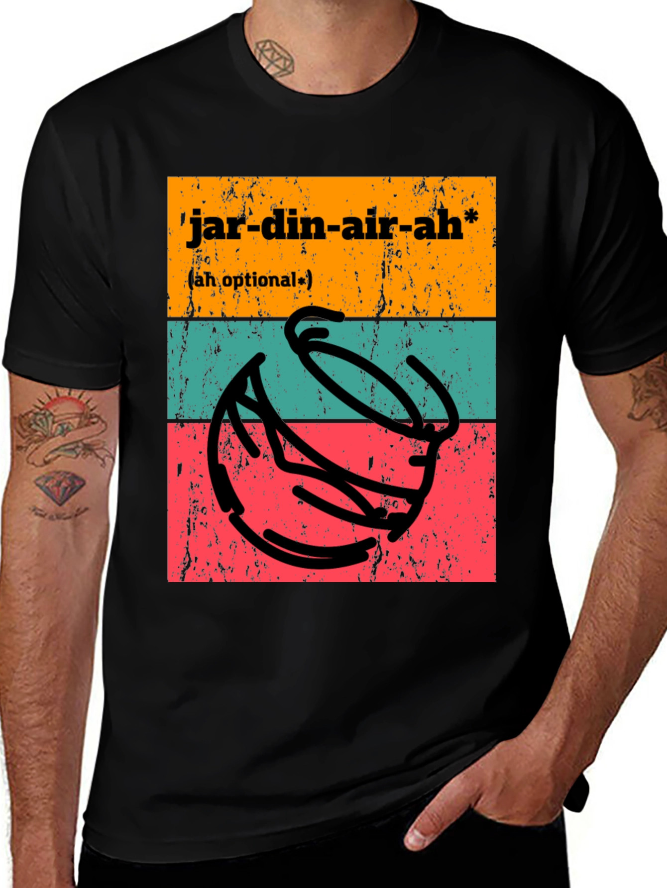 Variant 13 of Jardin-air-ah T-Shirt - Funny Potting Joke