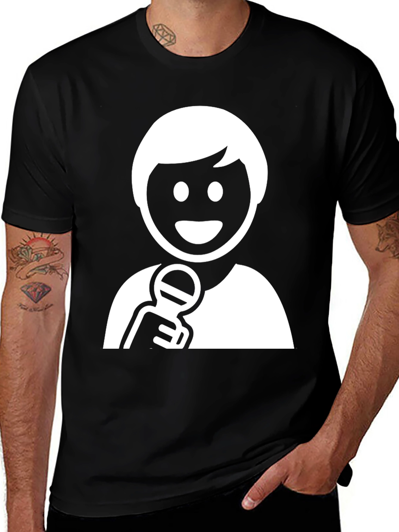 Variant 24 of Karaoke Star Black T-Shirt