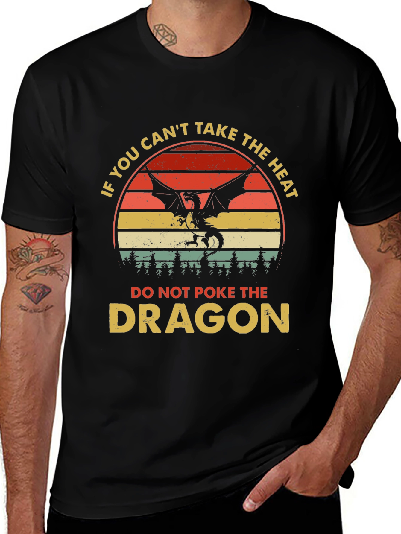 Variant 30 of Dragon Heat T-Shirt - If You Can't Take The Heat!