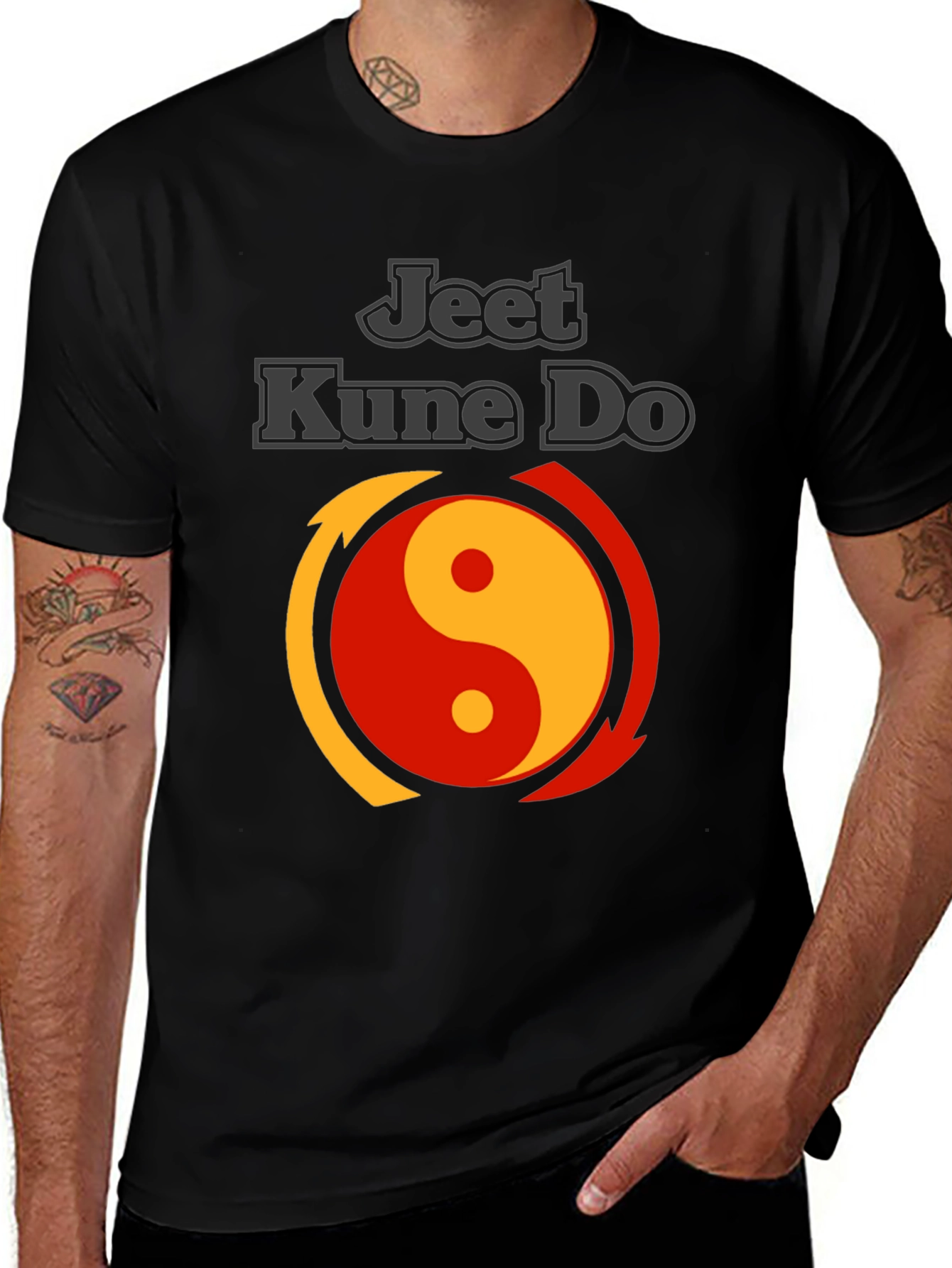 Jeet Kune Do Yin Yang T-Shirt - Martial Arts Inspired Design