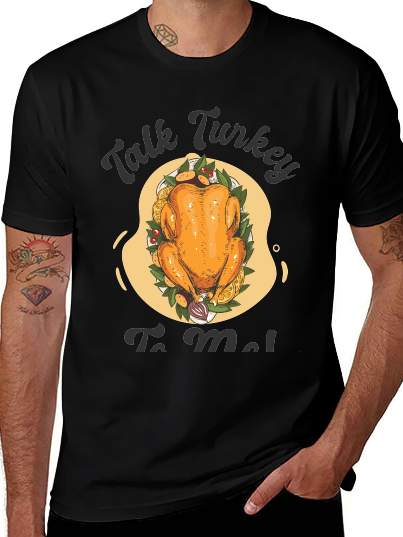 Talk Turkey To Me Graphic Tee - Thanksgiving T-Shirt