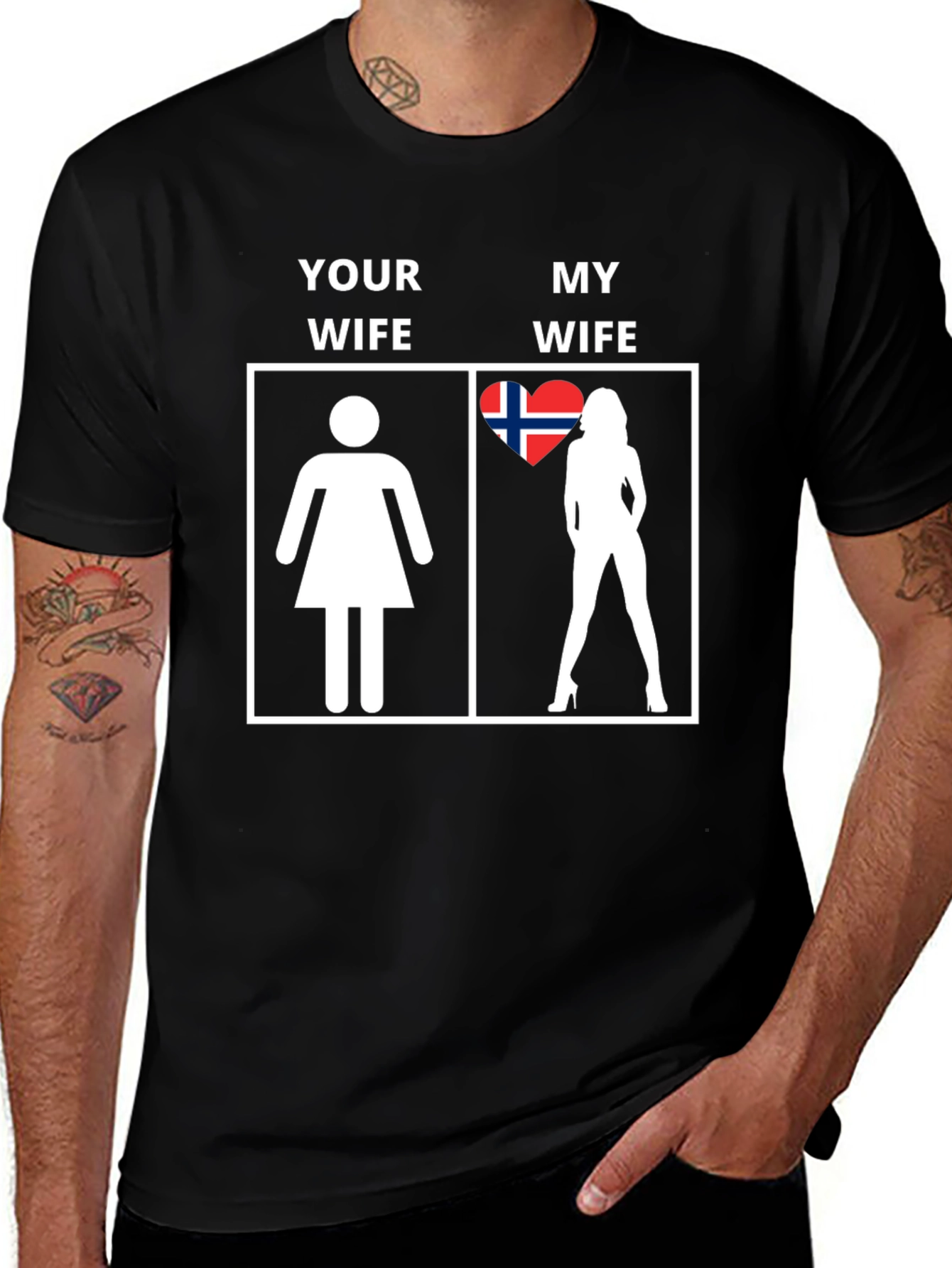 Variant 7 of Humorous "My Wife" Graphic T-Shirt