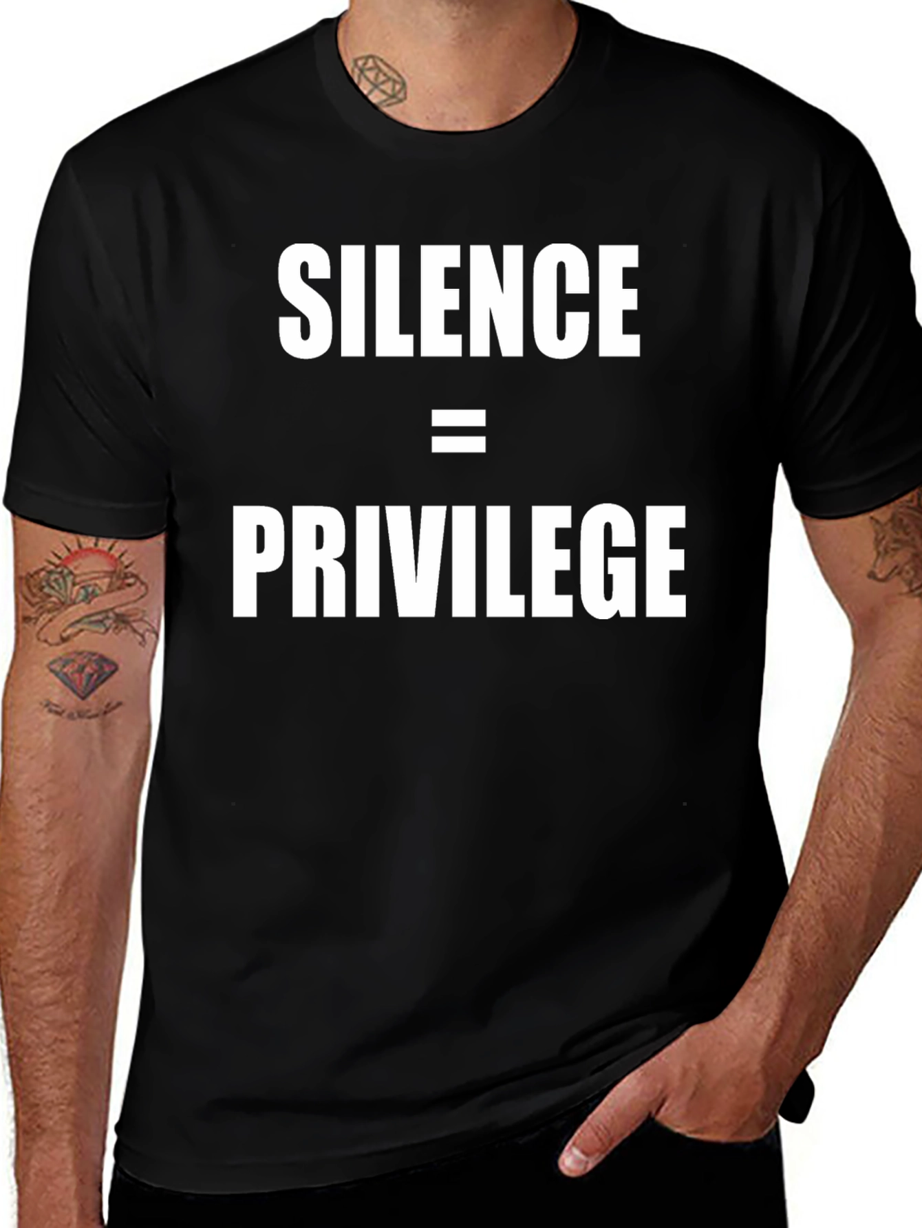 Variant 4 of Silence = Privilege Graphic Tee