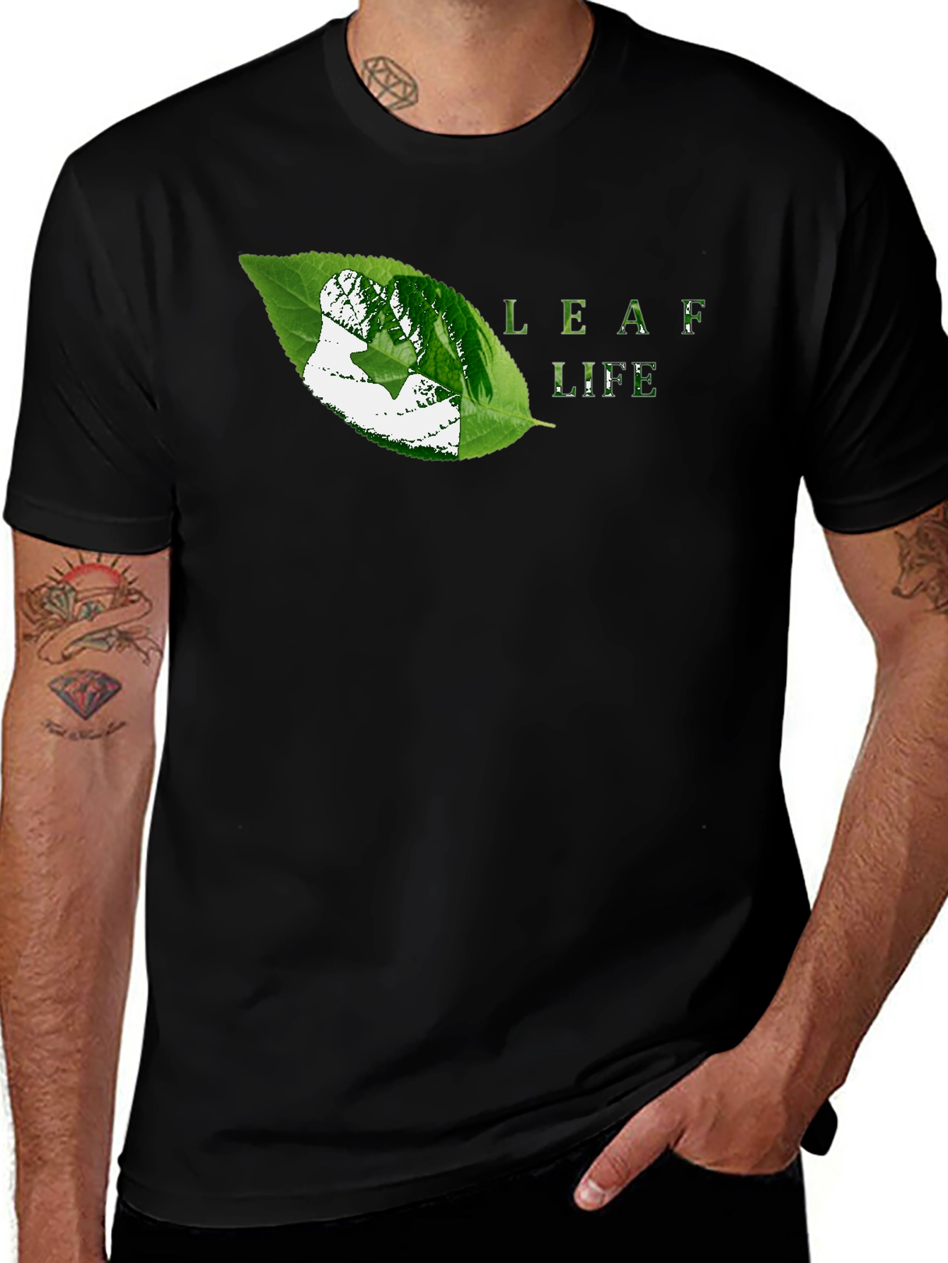 Variant 24 of Leaf Life Graphic Tee - Nature Inspired Design