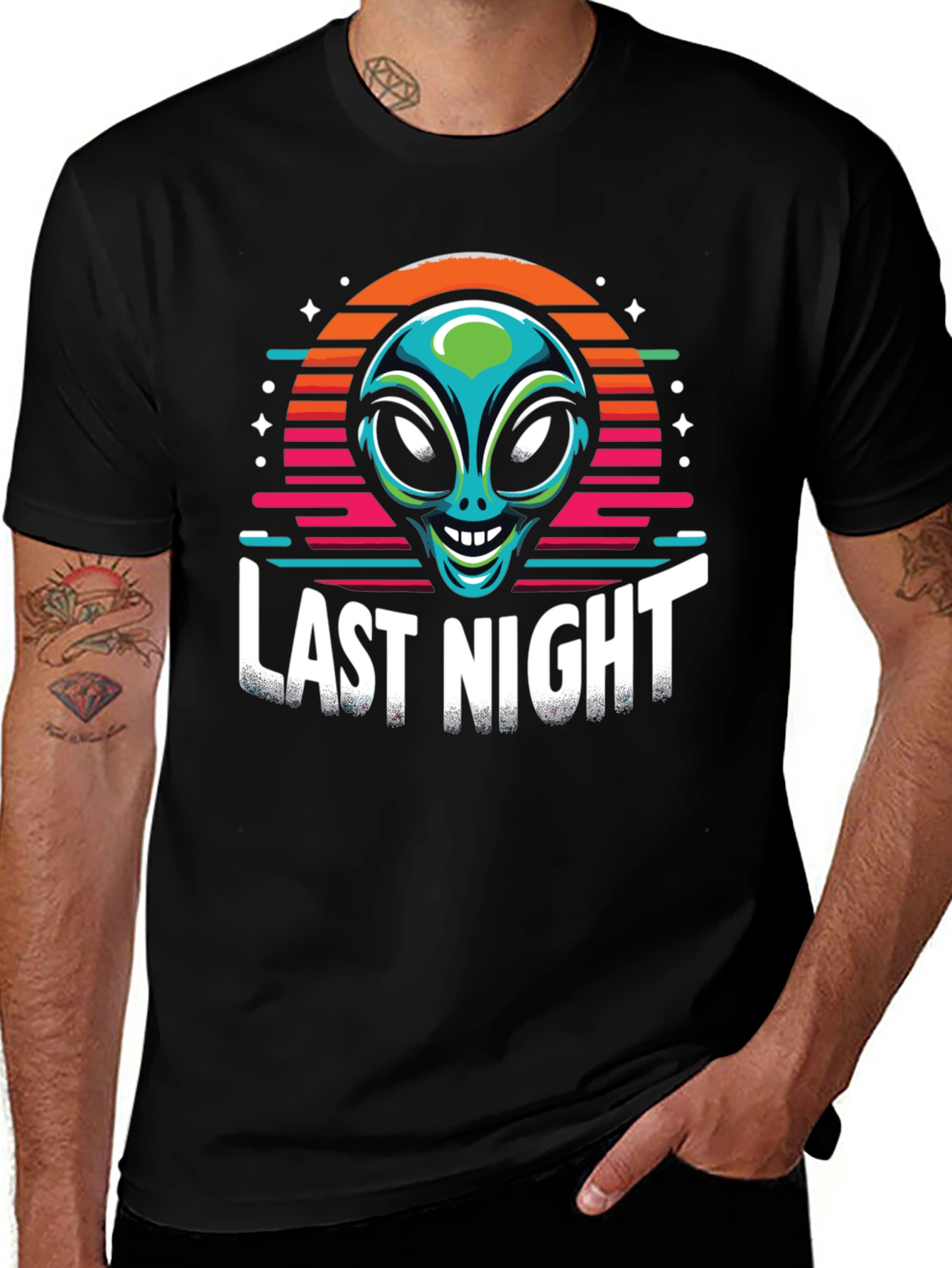 Variant 11 of Last Night Alien Graphic T-Shirt