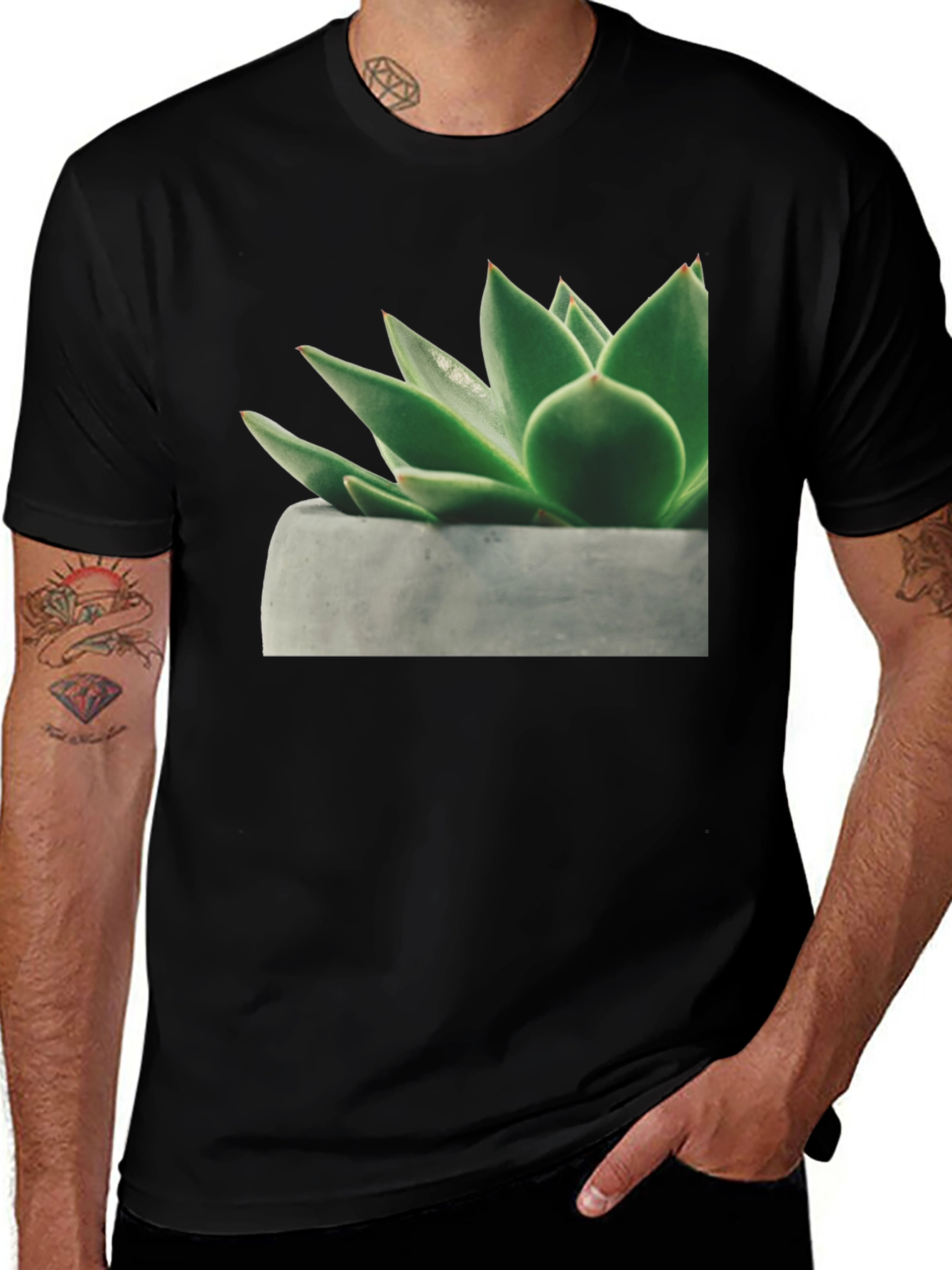 Variant 15 of Succulent Plant Graphic Tee - Modern Unisex Shirt